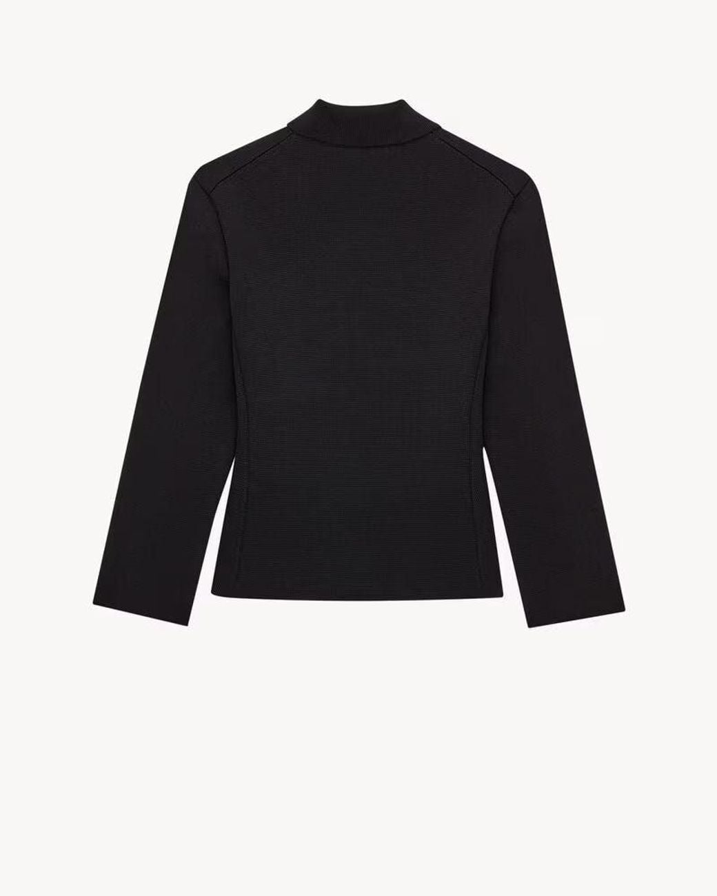 Saint Laurent Blue Saint Laurent Wool-Blend Textured Jacket