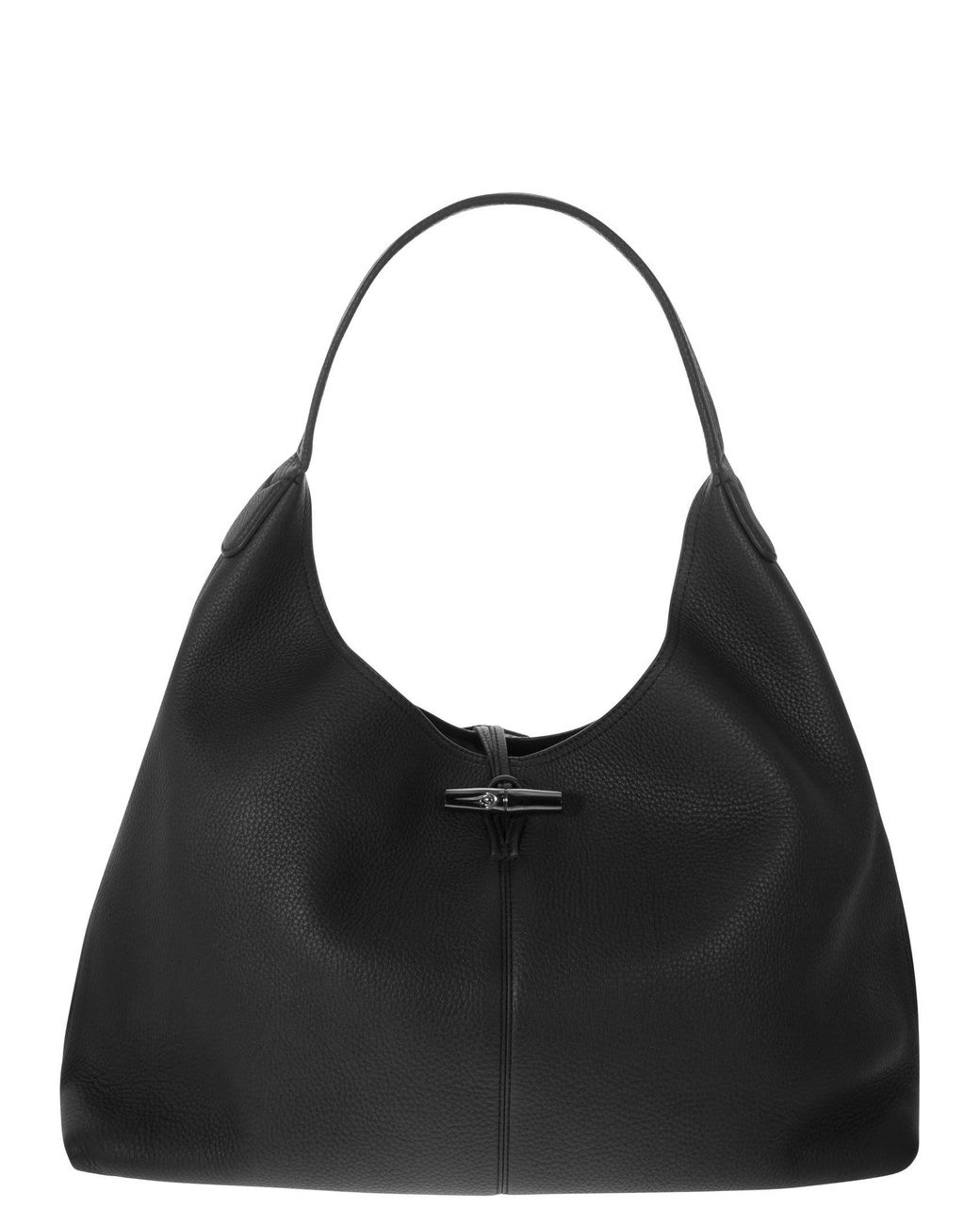 Longchamp Roseau Essential - Leather Shoulder Bag in Black | Lyst