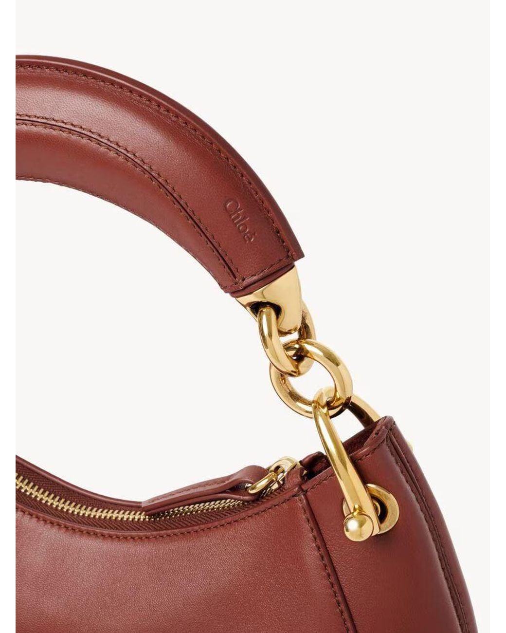 Chloé Pink Chloé H26 Shoulder Bag — Burgundy