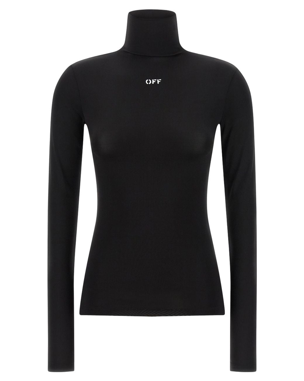 Off-White c/o Virgil Abloh Off- Off-Stamp Acetate Turtleneck Top in ...