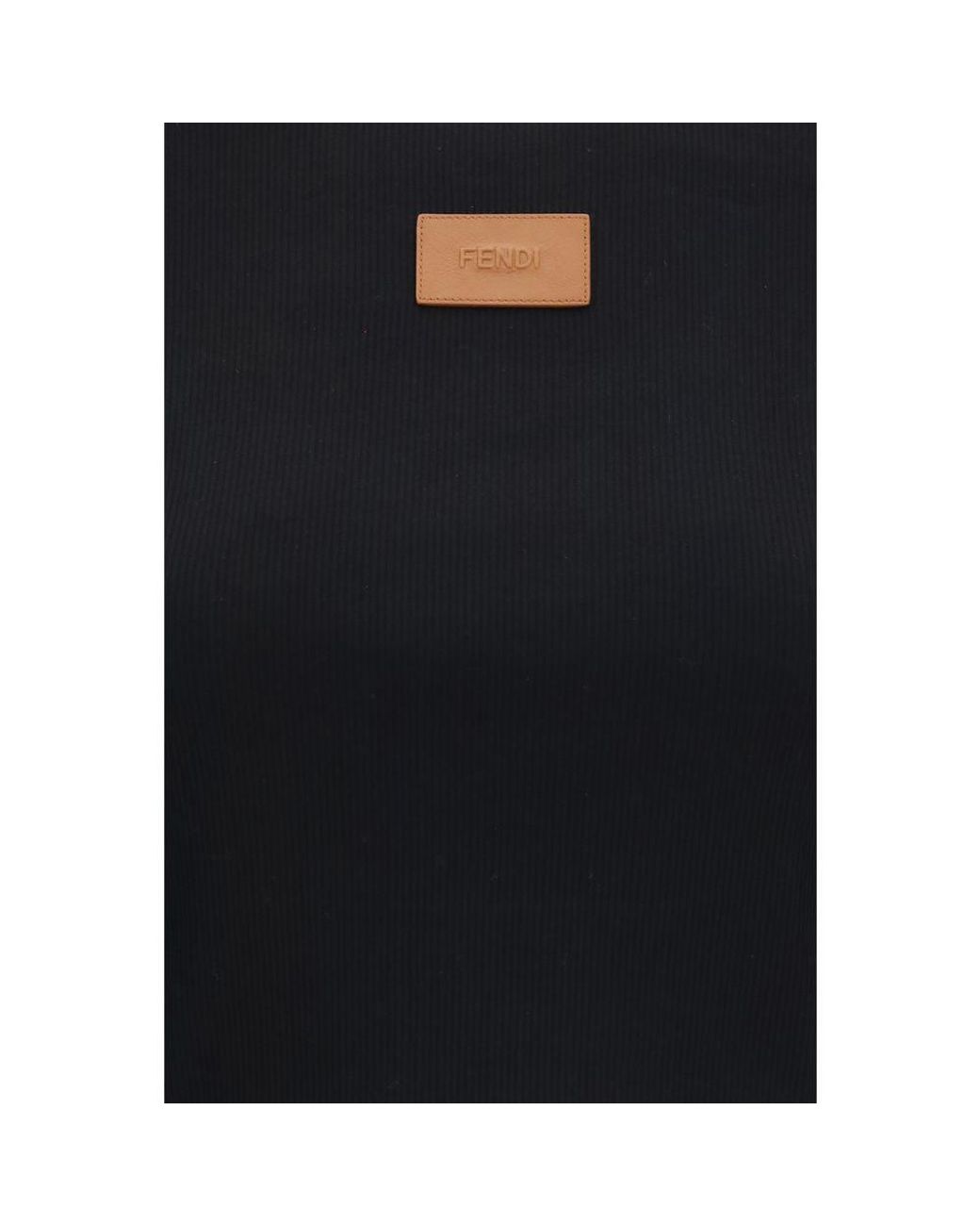 Fendi Black Cotton T