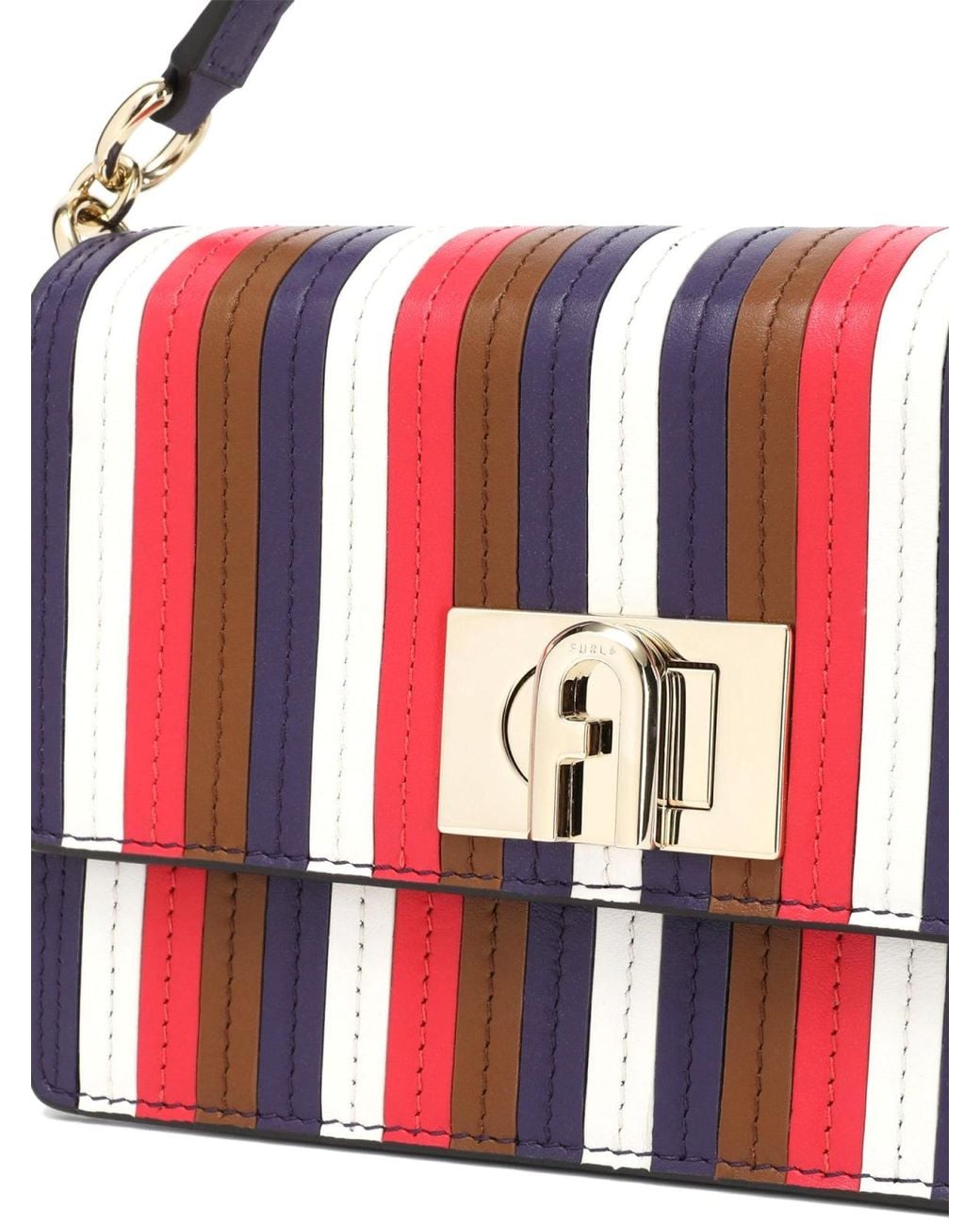 Furla Lock Furla Furla Crossbody Bag in Brown | Lyst