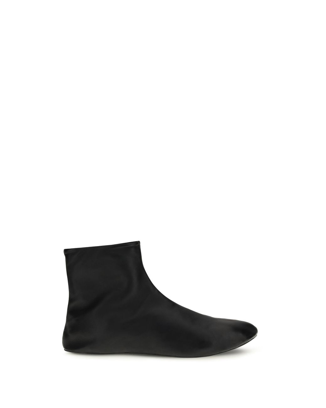 The Row Black The Row Lambskin Ankle Boot