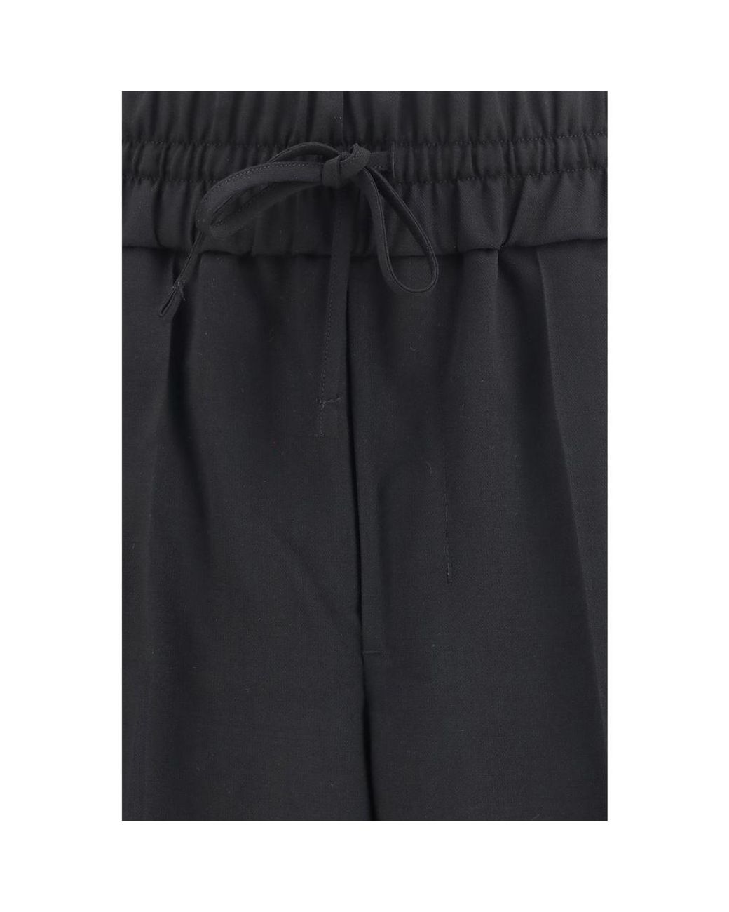 AMI Gray Black Wool Oves Aries Casual Pants for men