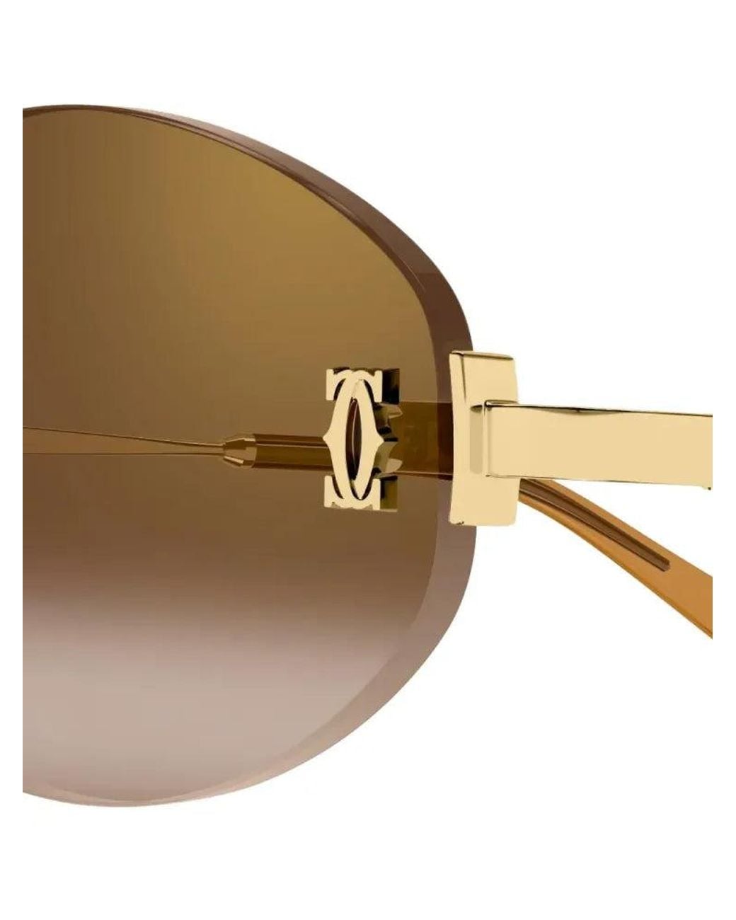 Cartier Brown Cartier Eyewear Ct0592S002 Sunglasses for men