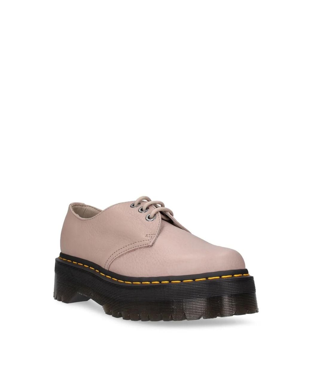 Dr. Martens Gray 1461 Quad Ii Lace-Up Derby Shoes Flats