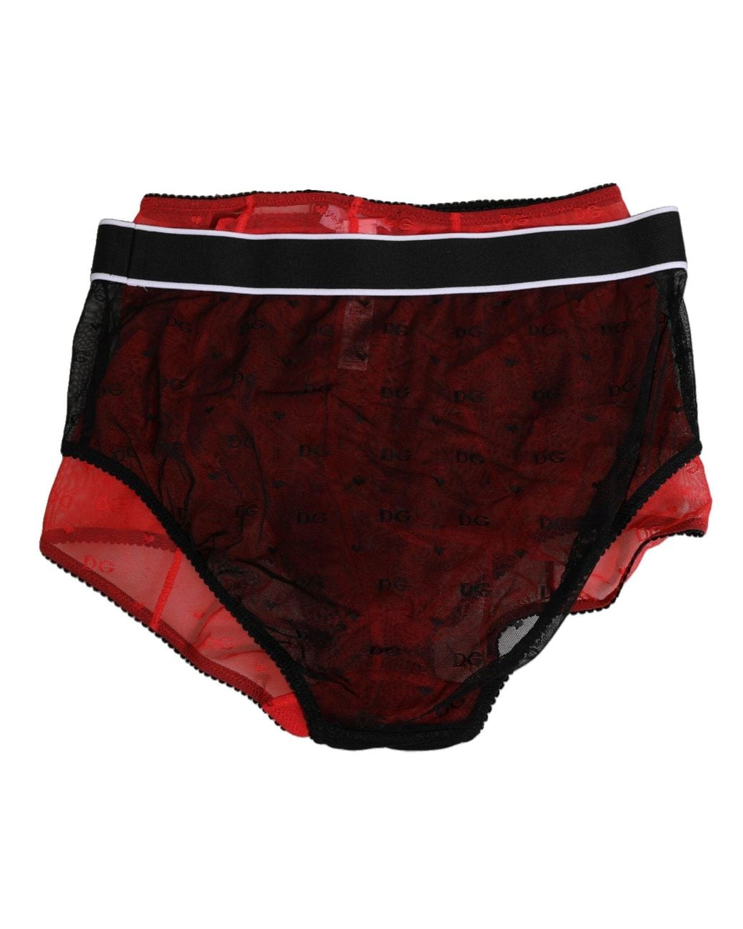 Dolce & Gabbana Red Dolce & Gabbana High-Waist Nylon Girdle Bodysuit