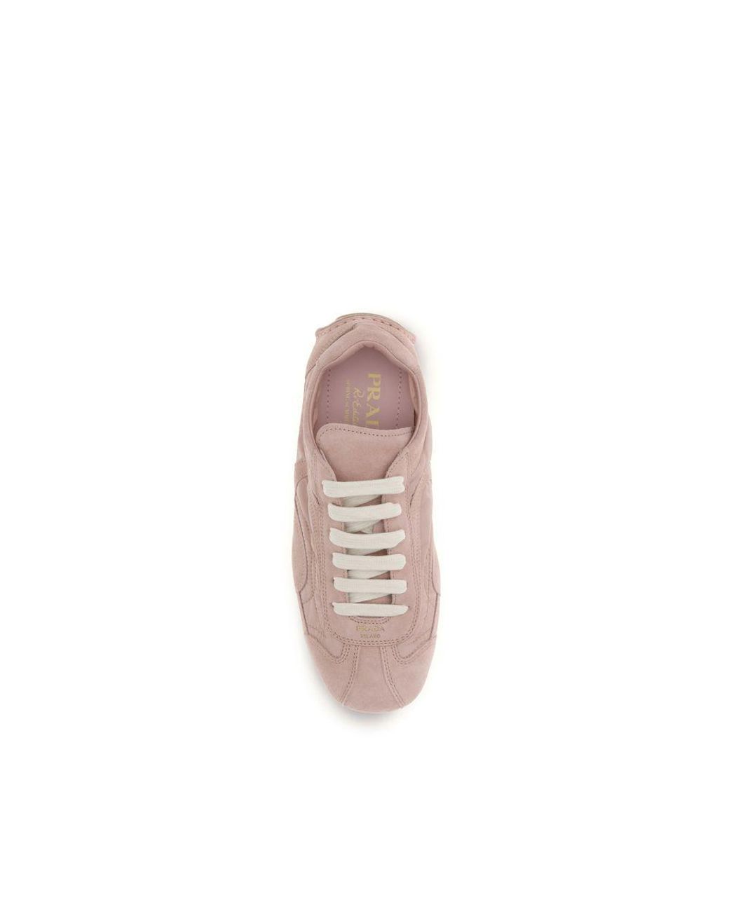 Prada Pink Multicolor Lamb Ovis Aries Athletic Sneakers
