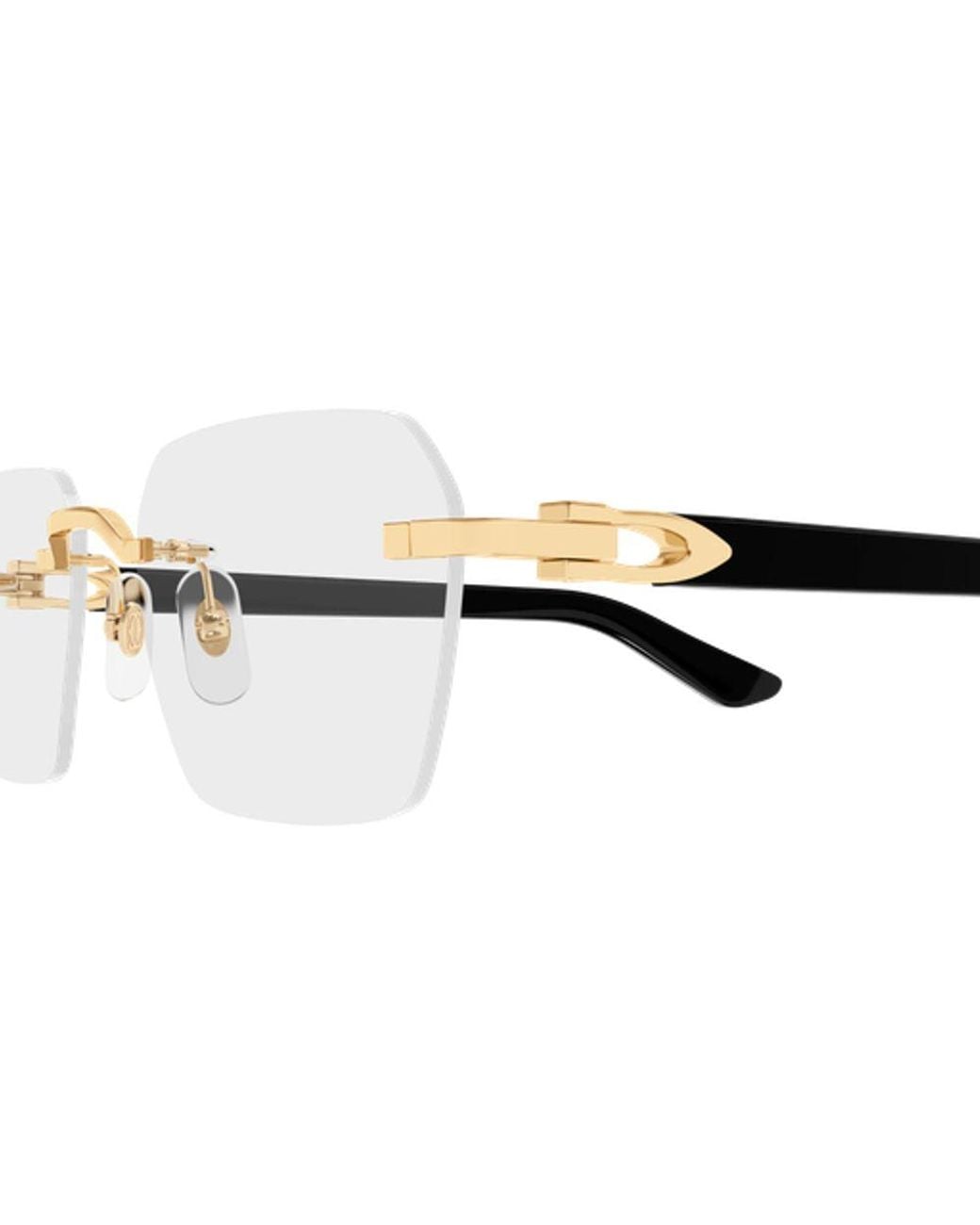 Cartier Multicolor Cartier Eyewear Ct0623O001 Rimless-Plated Eyeglasses for men