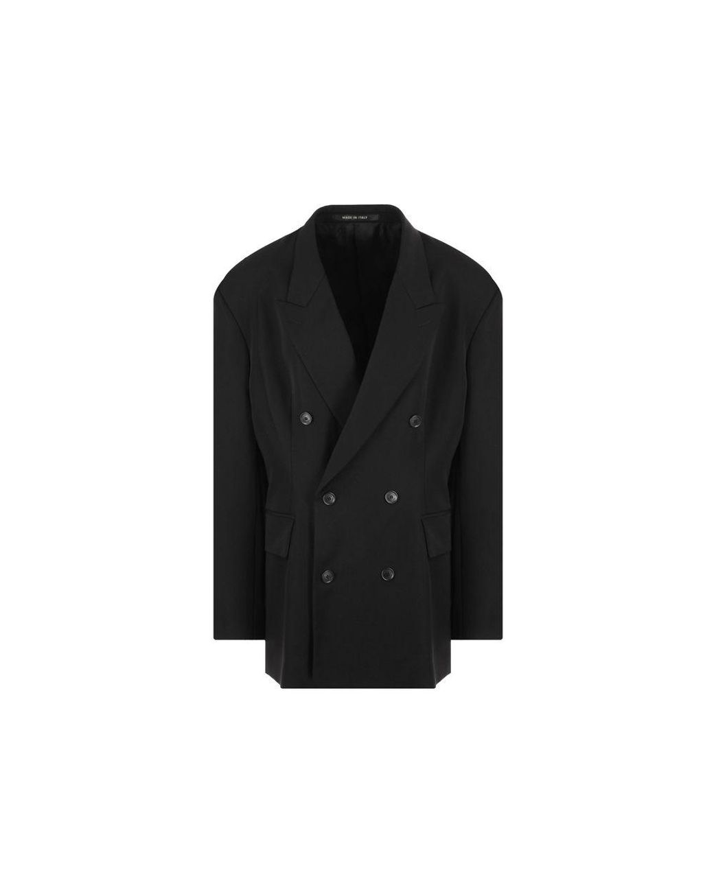 Balenciaga Black Wool Coat Clothing