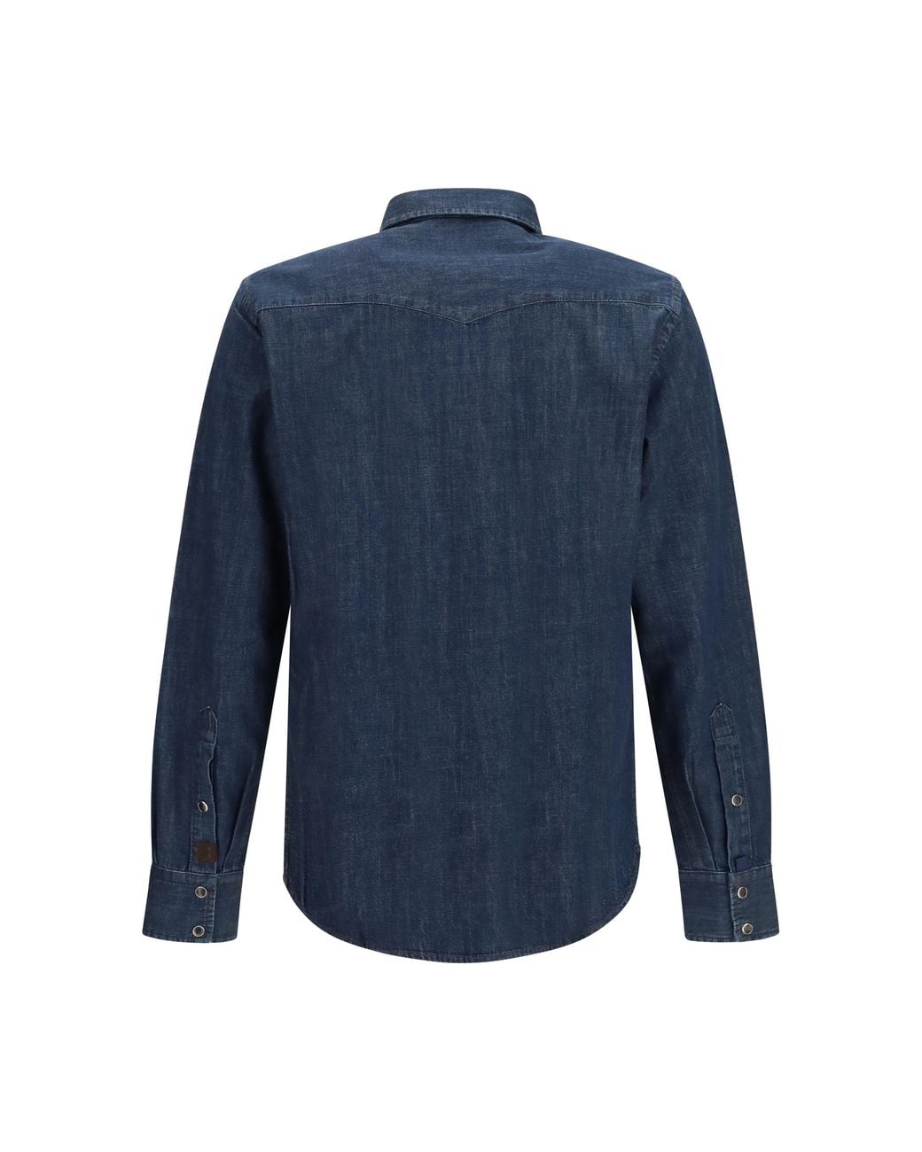 Jacob Cohen Blue R2 Western Cotton-Denim Shirt for men