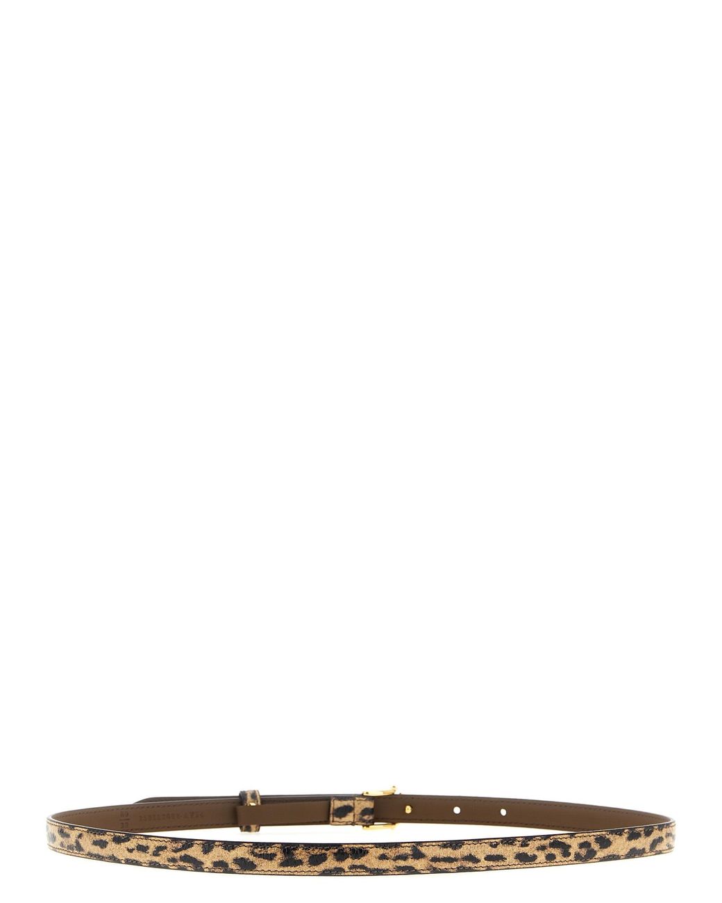 Fendi White Velvet Leather Regular Belt