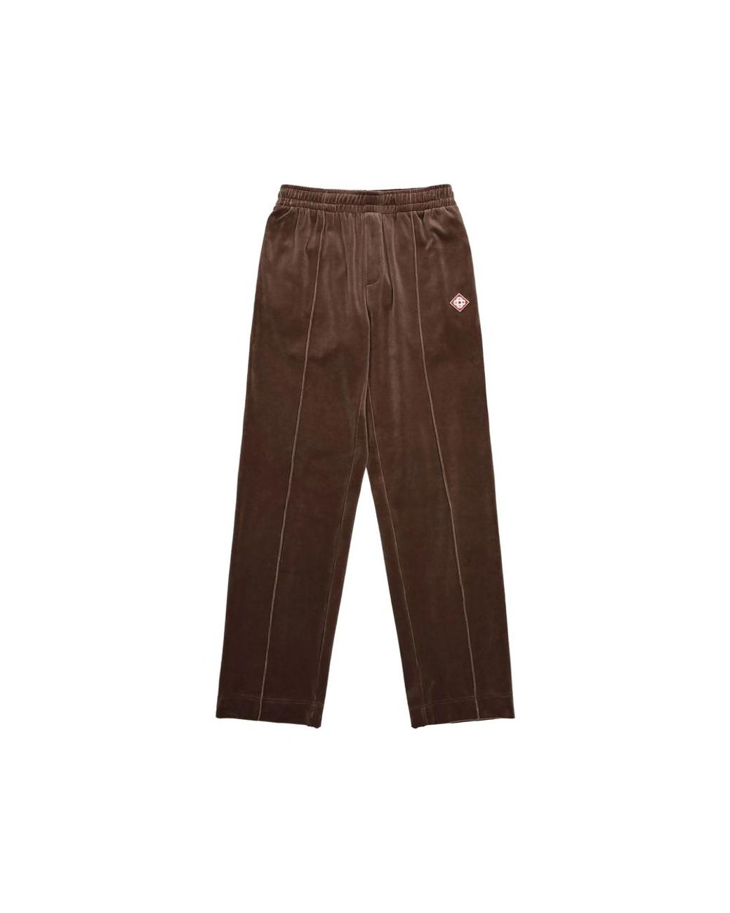 Casablanca Brown Velour Track Pants for men
