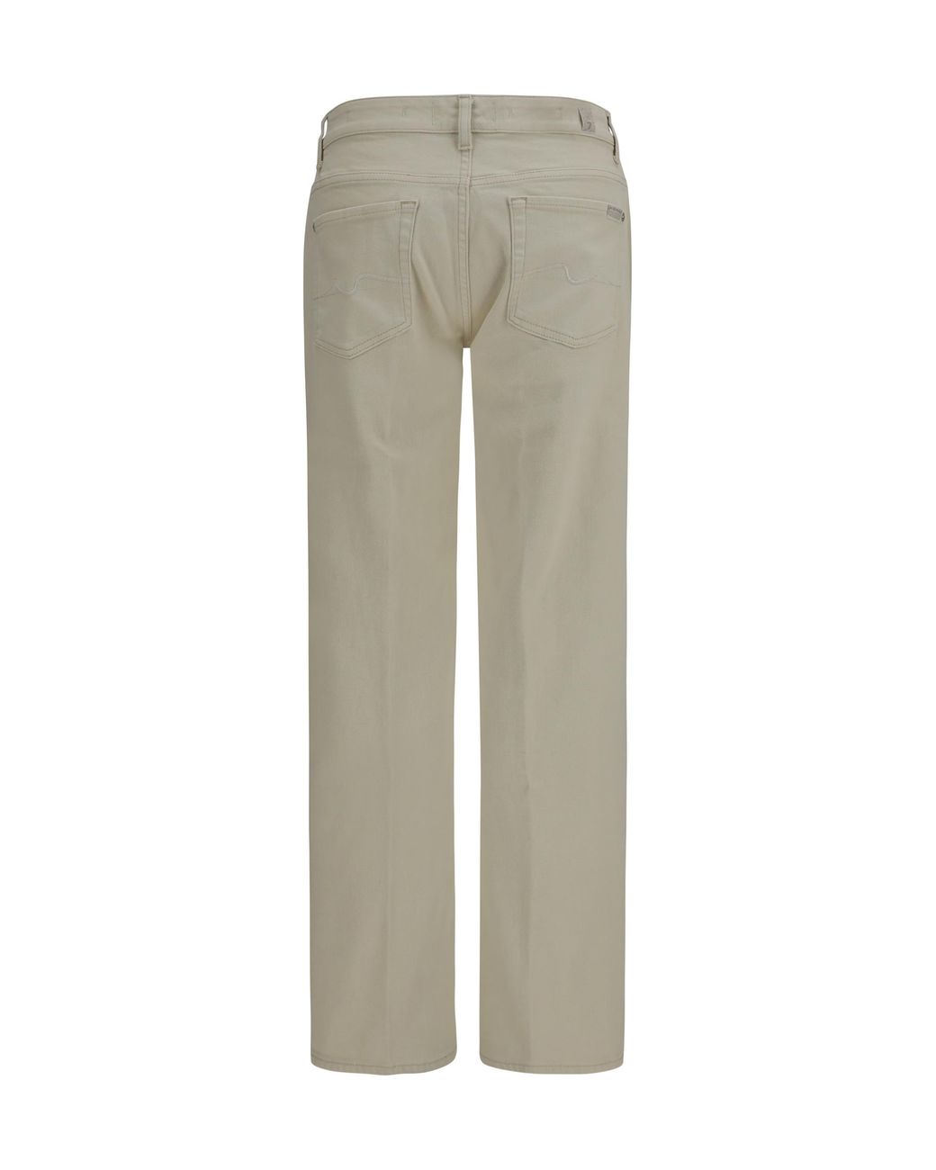 7 For All Mankind Gray Jeans Calie Straight General Cotton