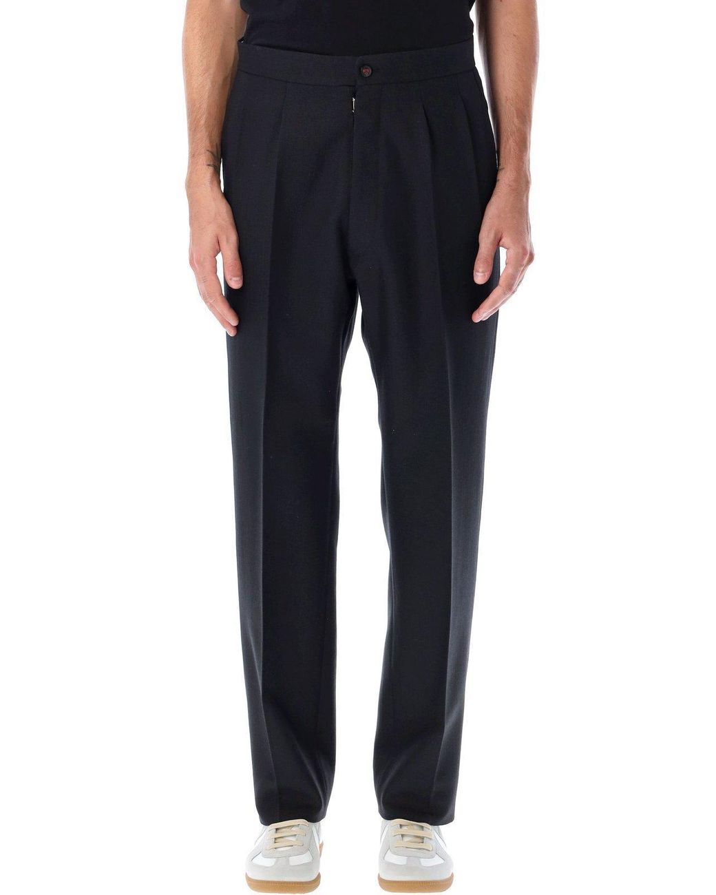 Maison Margiela Men's Black Wool Pants