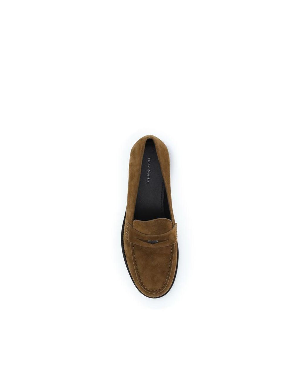 Tory Burch Brown Beige Calf Leather Bos Taurus Slip