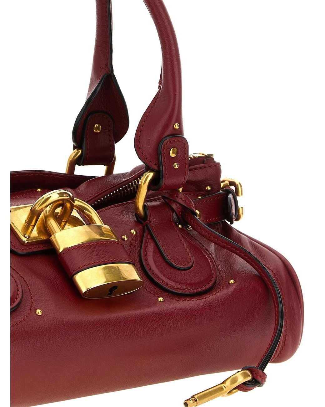 Chloé Red Buffalo Leather Shoulder Bag