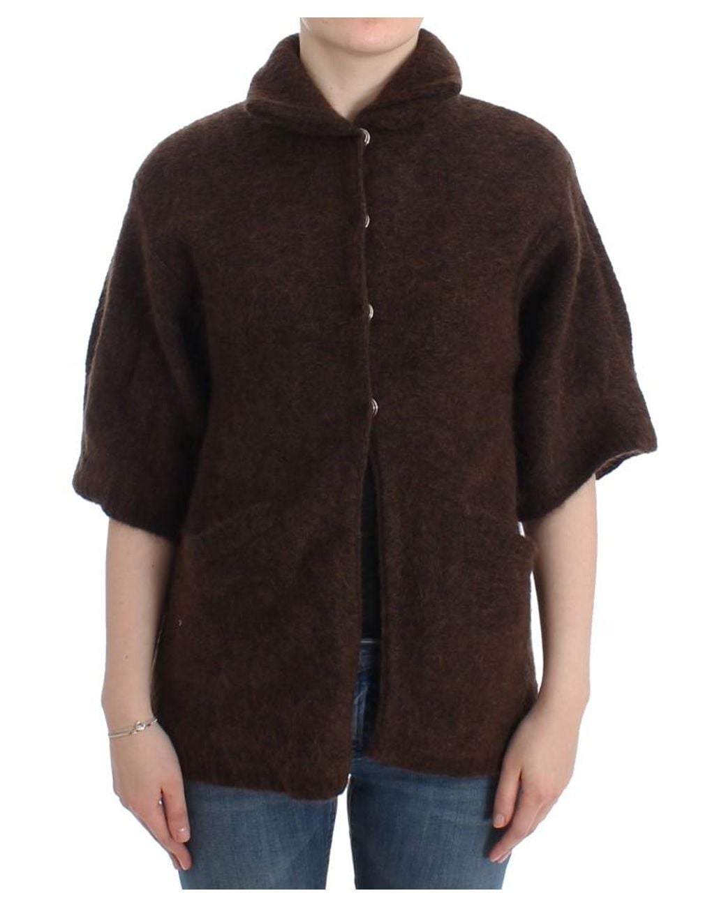 Roberto Cavalli Black Mohair Knitted Cardigan