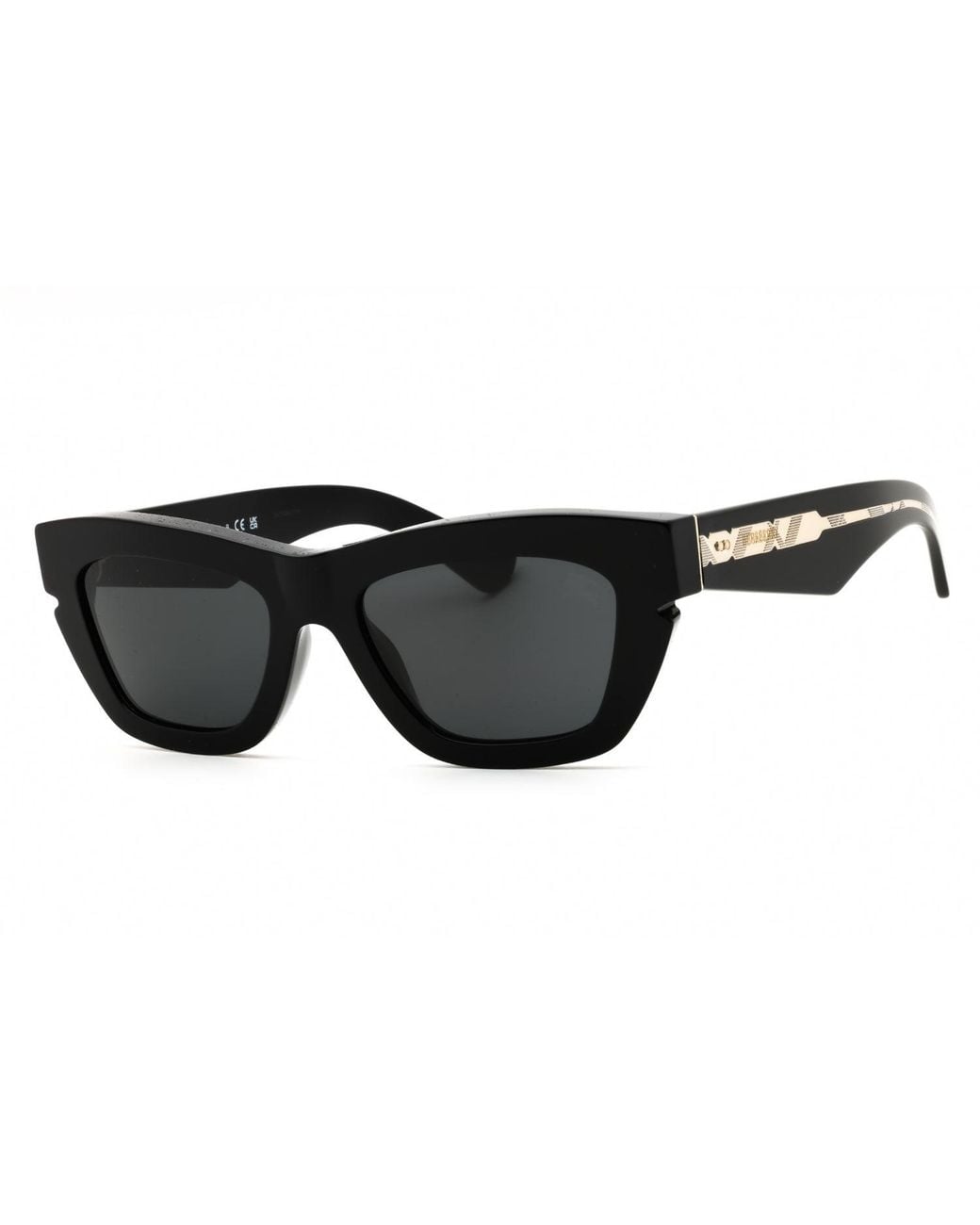 Burberry Black Burberry 0Be4454 Rectangular Acetate Sunglasses