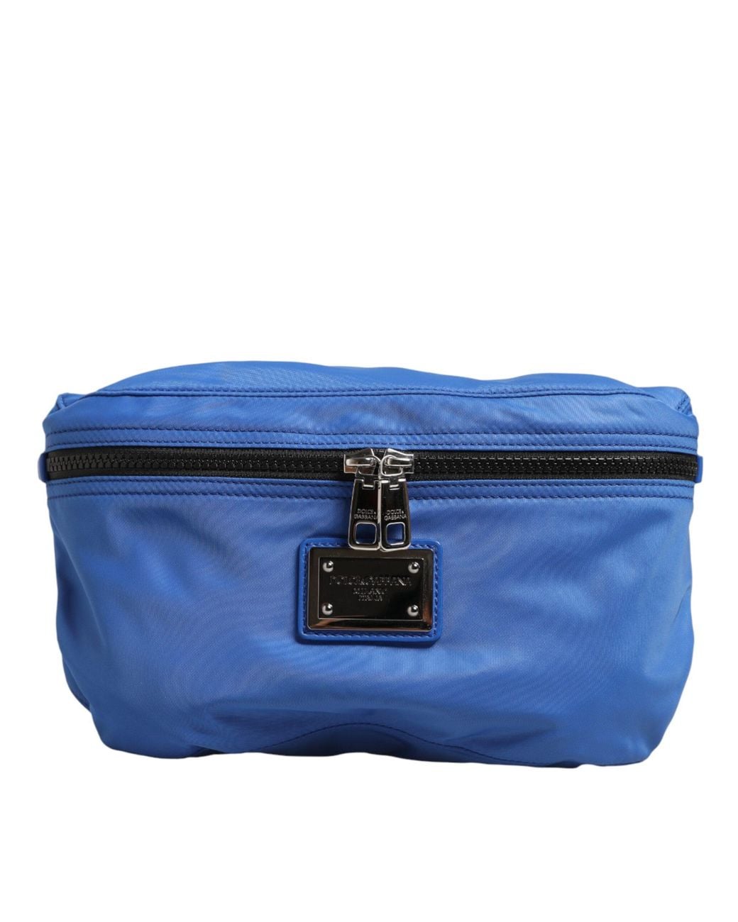 Dolce & Gabbana Blue Logo Plaque Nylon Waist Fanny Pack Borse Bag Ny+Pa+05Lf for men