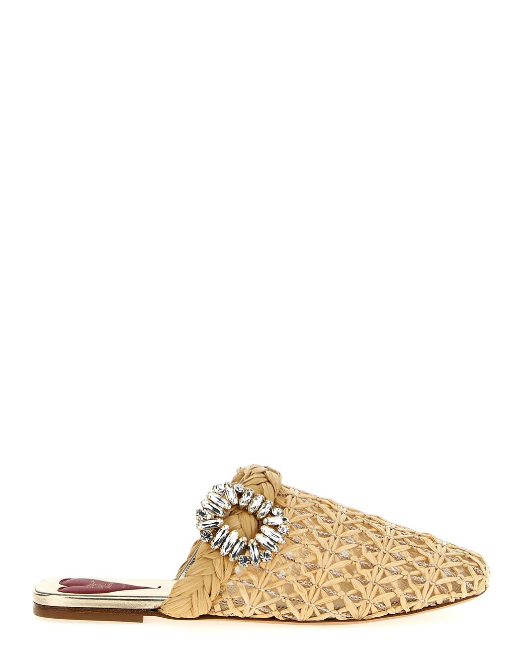 Roger Vivier Natural 'Bab Viv' Mules