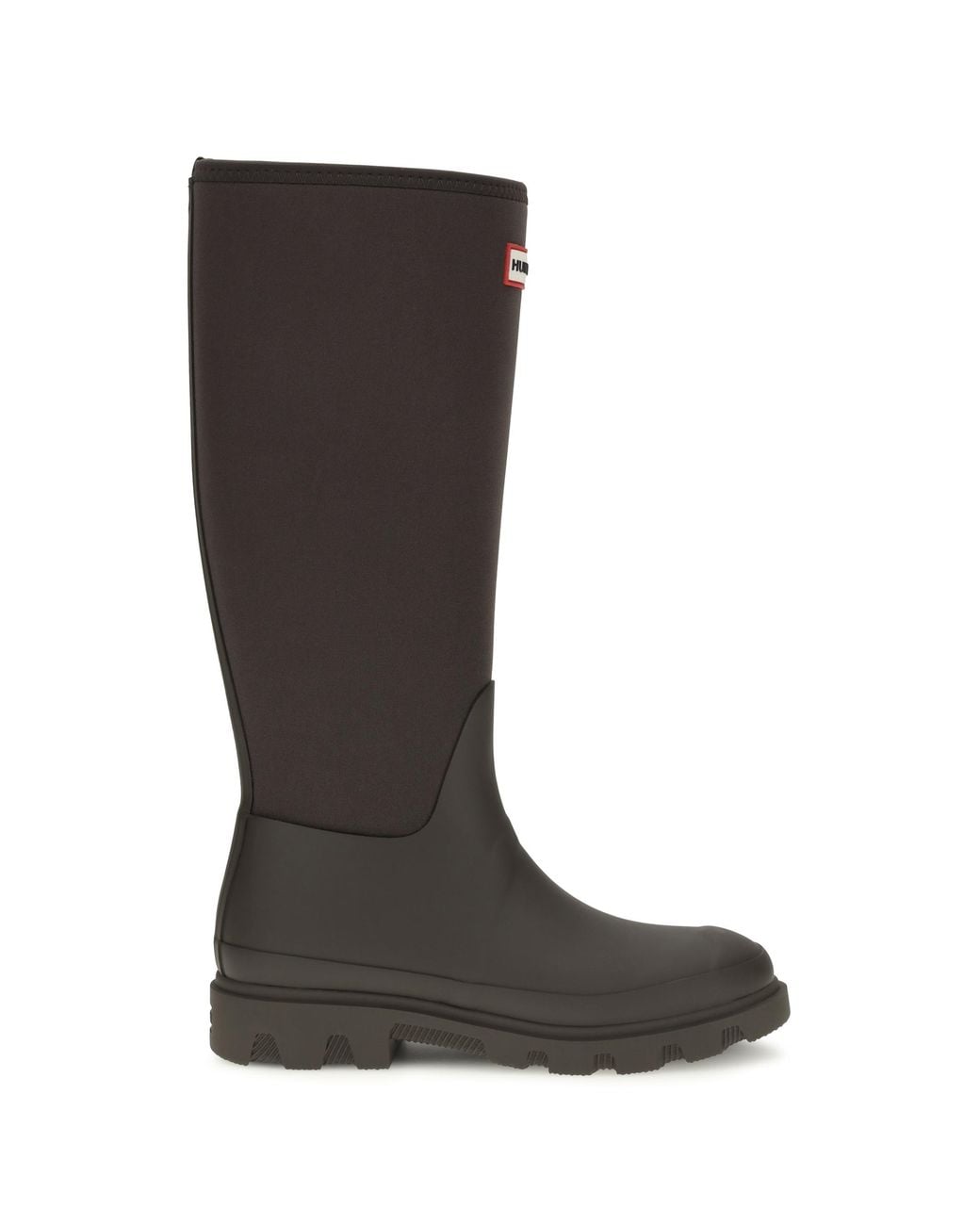 Hunter Black Downpour Tall Boots Rubber Upper