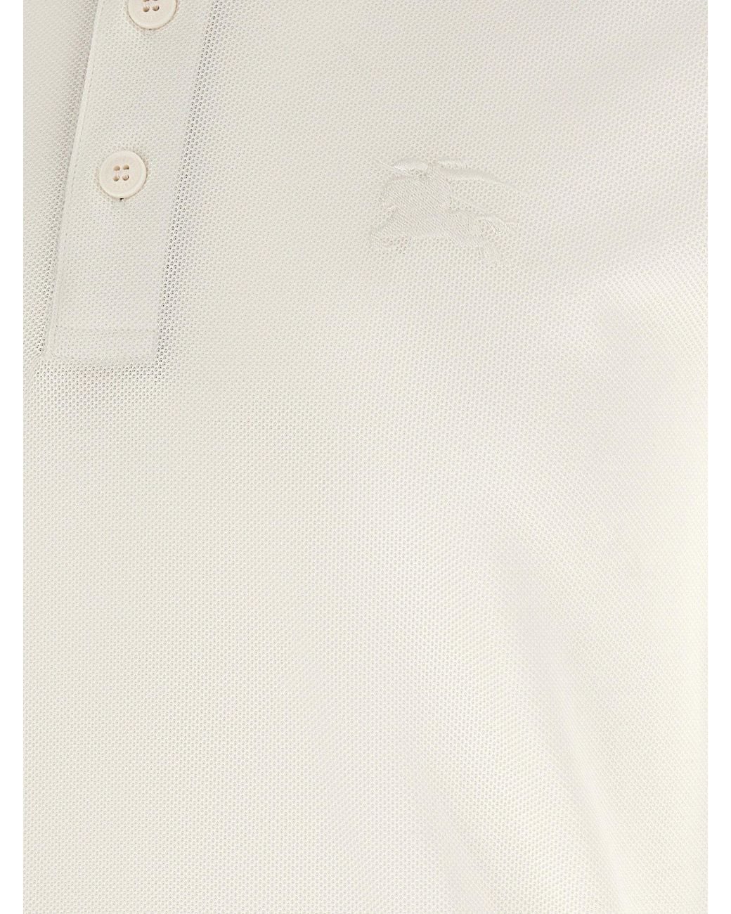 Burberry White Eddie Polo Shirt for men