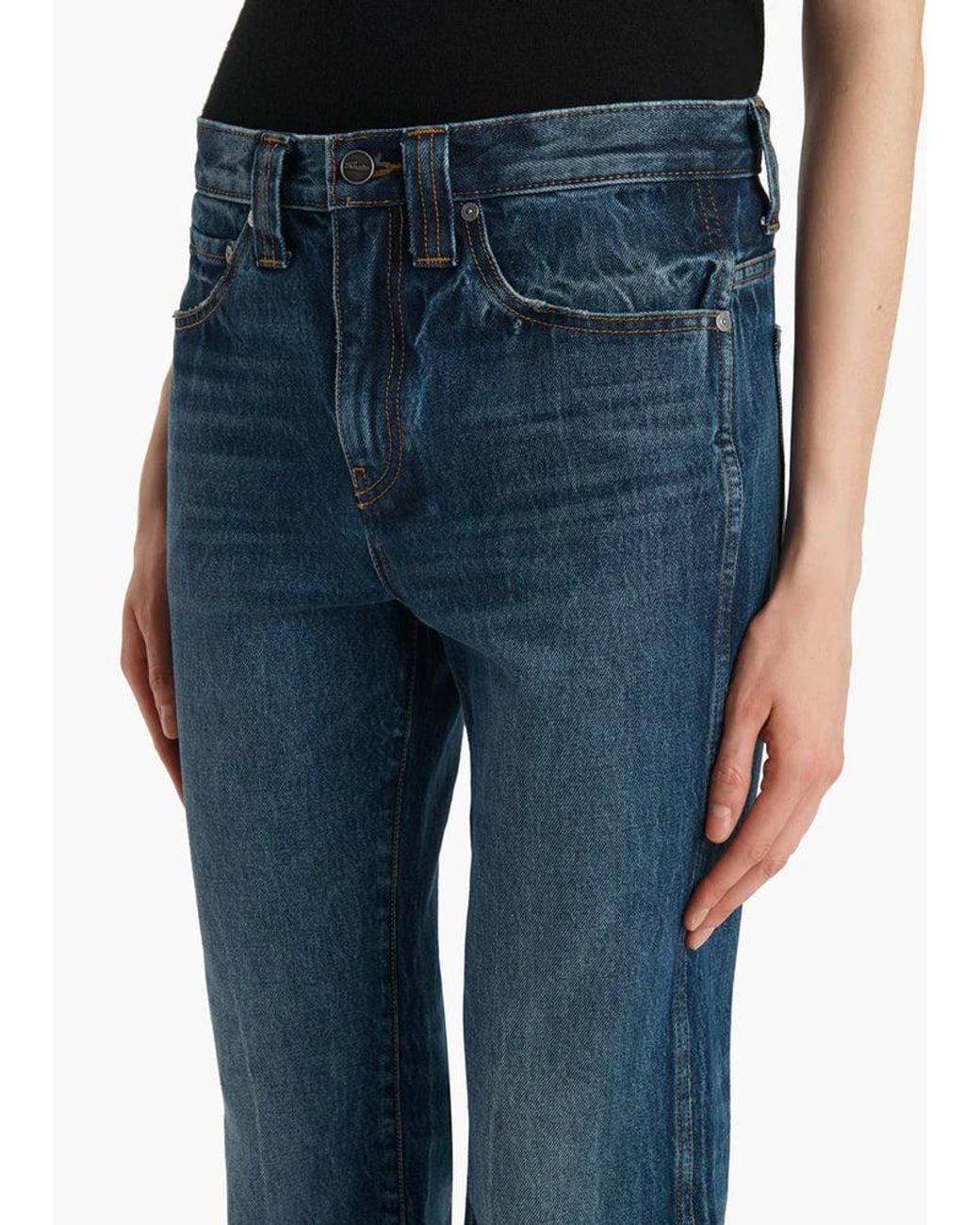 Denum Blue Color Code KHAITE Khaite E26 Jeans in Blue | Lyst
