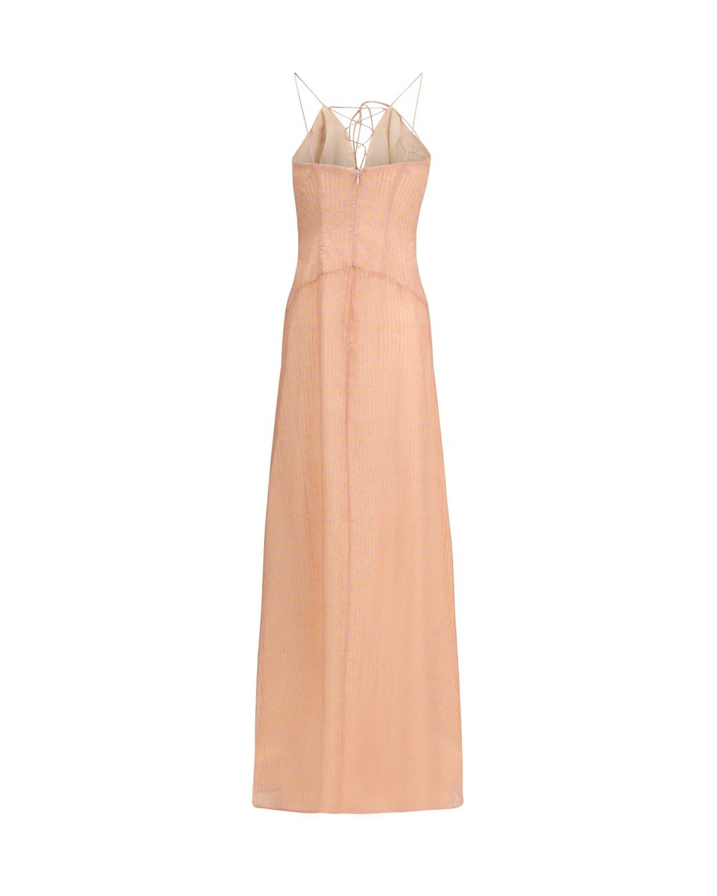 Kristina Ti White Charlene Amnesia Long Dress Outer: Silk; Inner: Cupro