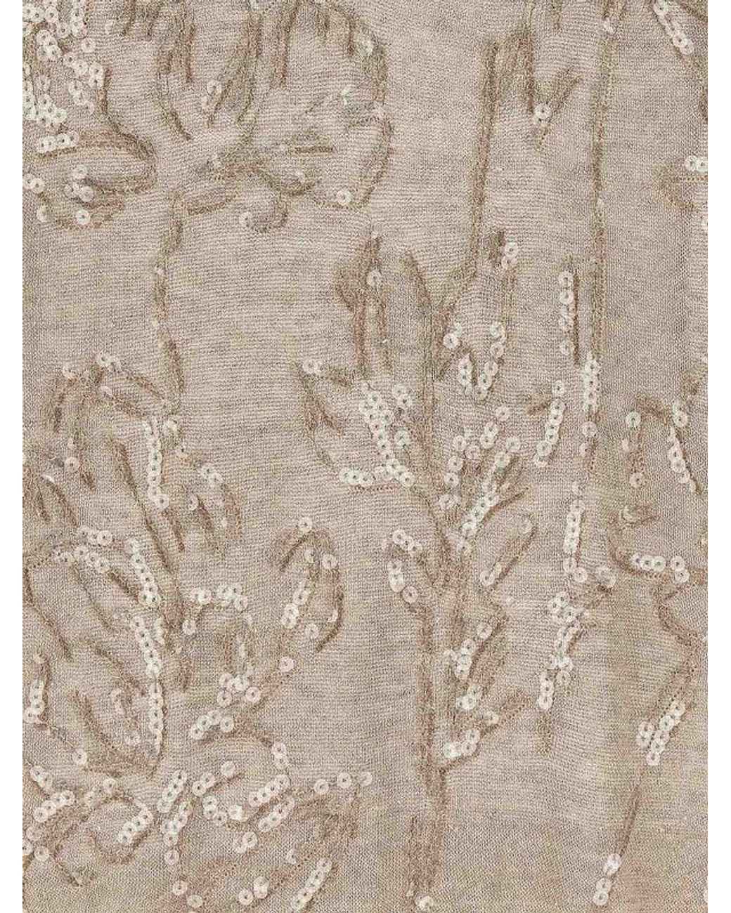 Brunello Cucinelli Natural Linen Blend Sweater