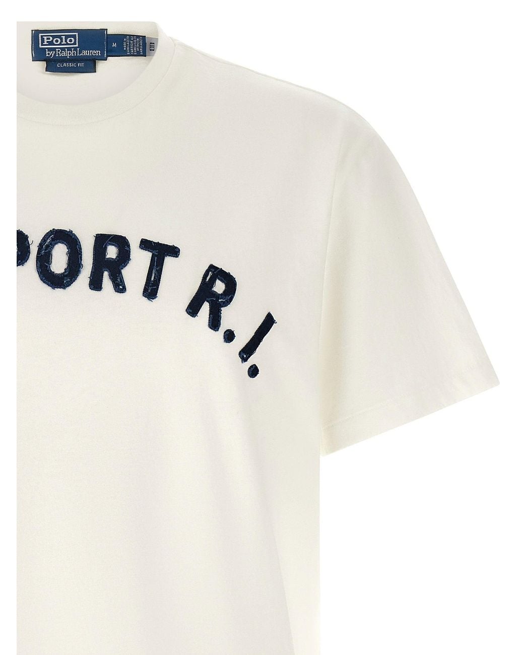 Polo Ralph Lauren White Embroidered Logo T-Shirt