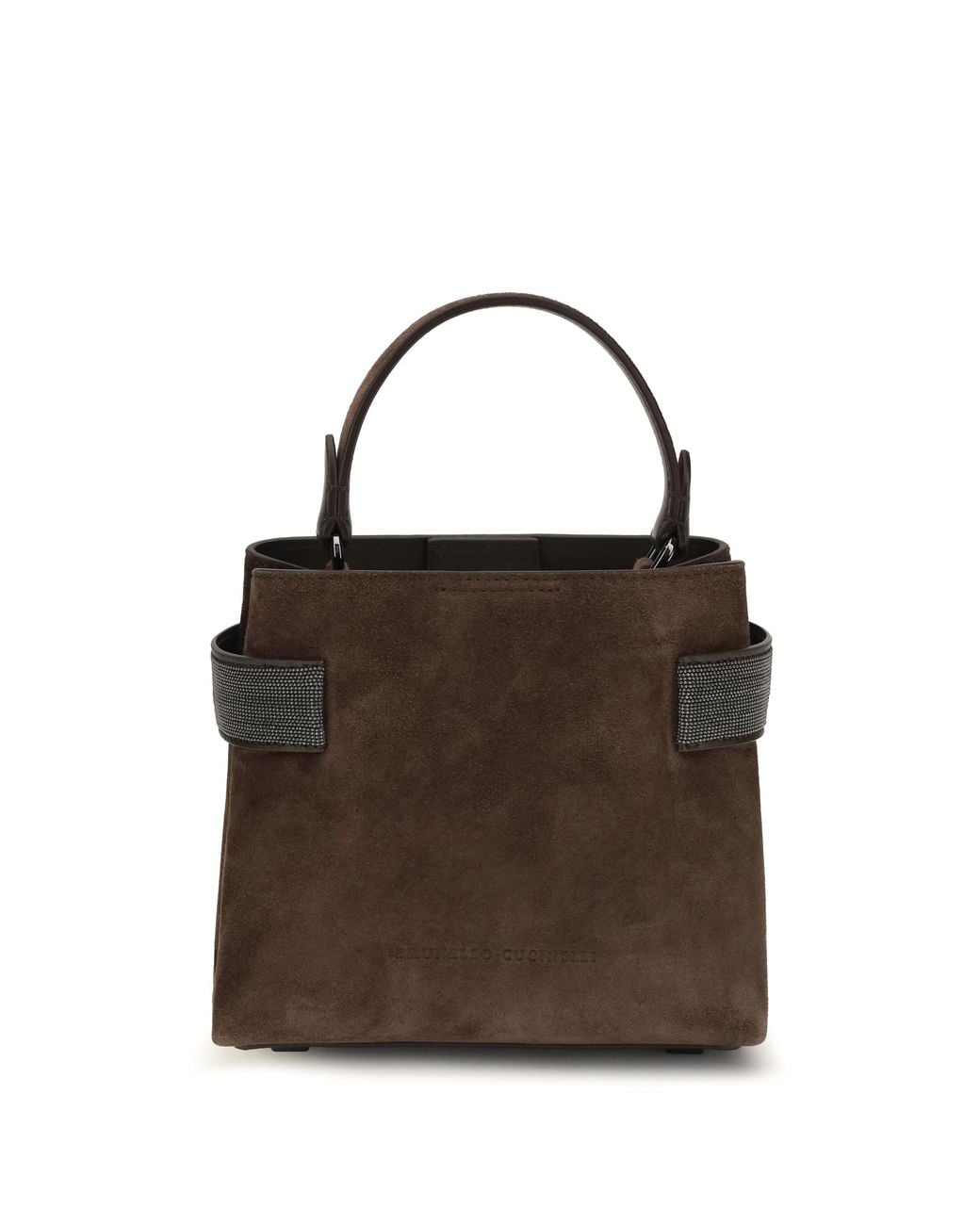 Brunello Cucinelli Brown Leather Handbag Calf Bag