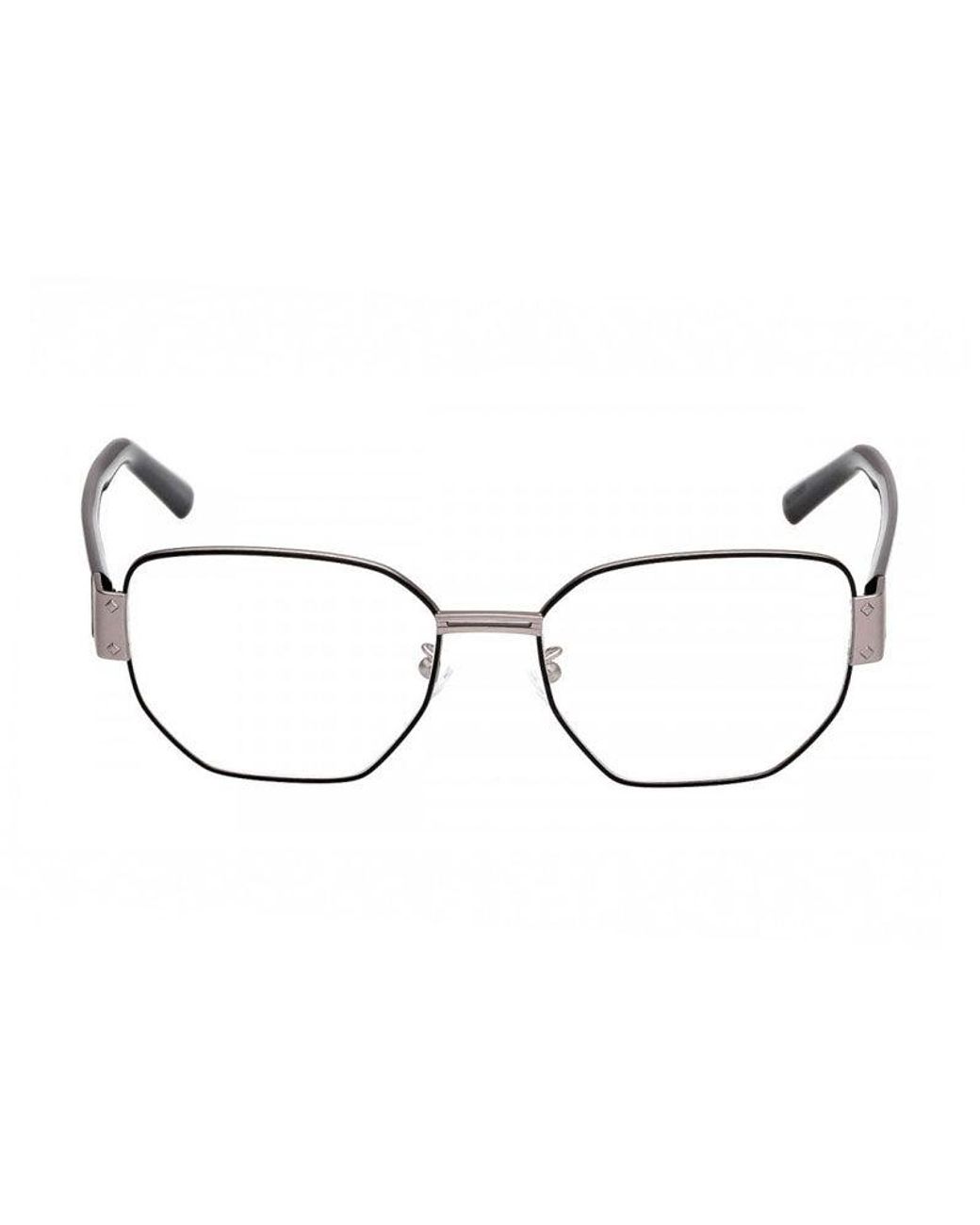MCM Brown Eyeglasses Geometric Full Rim, Matte Frame And Clear Demo Lenses Lens Mw5016-H002