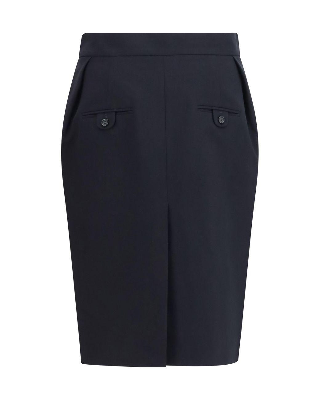 Magda Butrym Blue Pleated Midi Skirt