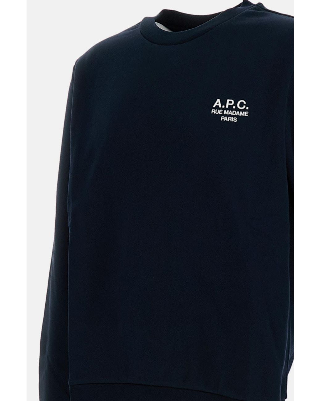 A.P.C. Blue Standard Rue Madame Sweatshirt for men