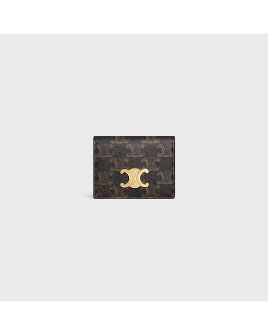 Céline Black Celine E26 Card Case
