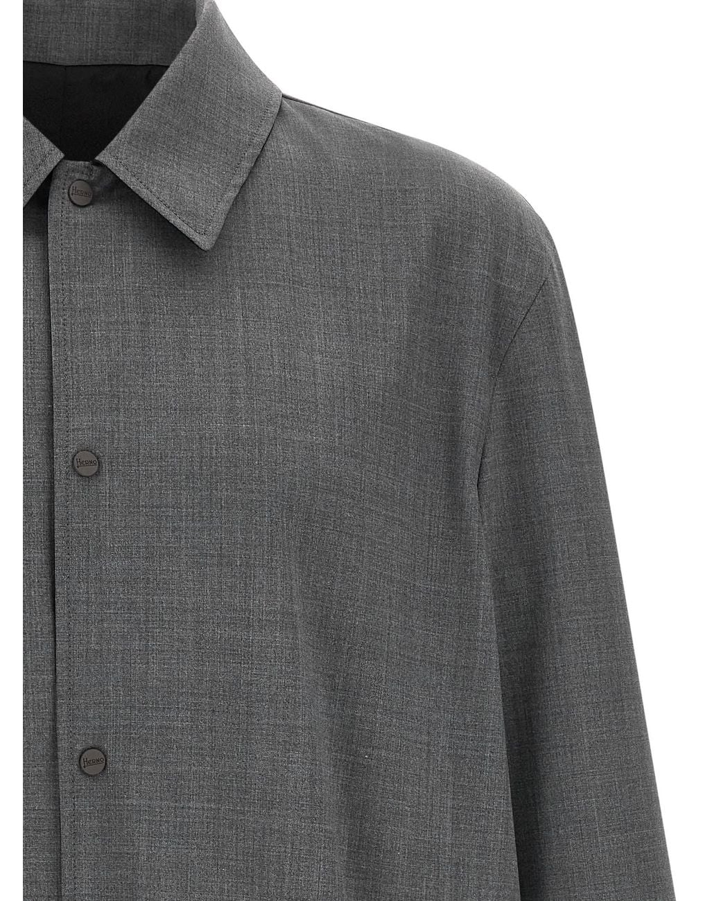 Herno Gray Reversible Jacket for men