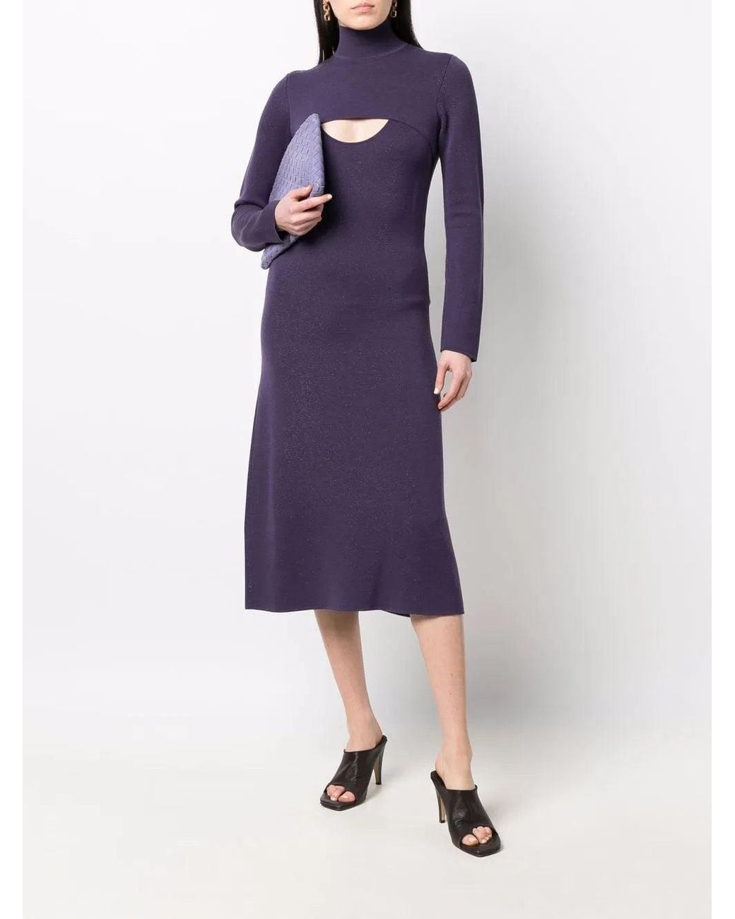 Ferragamo Purple Ferragamo Devin Parker Dress