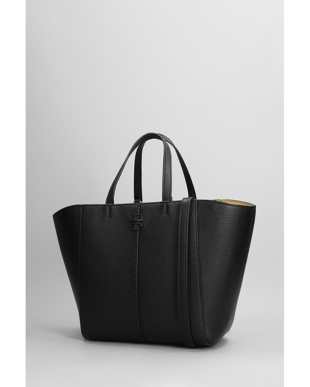 Tory Burch Mcgraw Tote In Black Leather Lyst