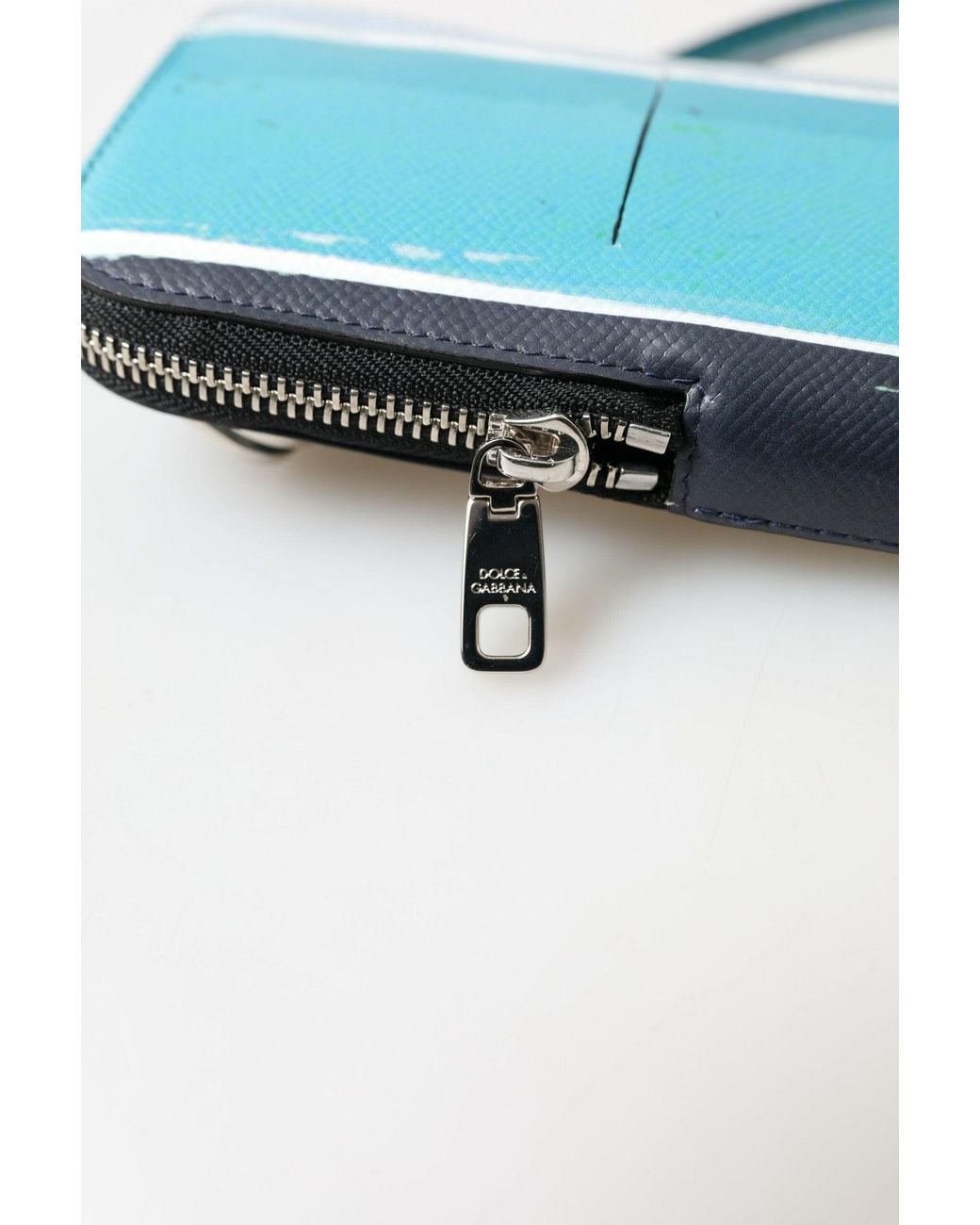 Dolce & Gabbana Blue Dolce & Gabbana Saffiano Leather Crossbody Bag