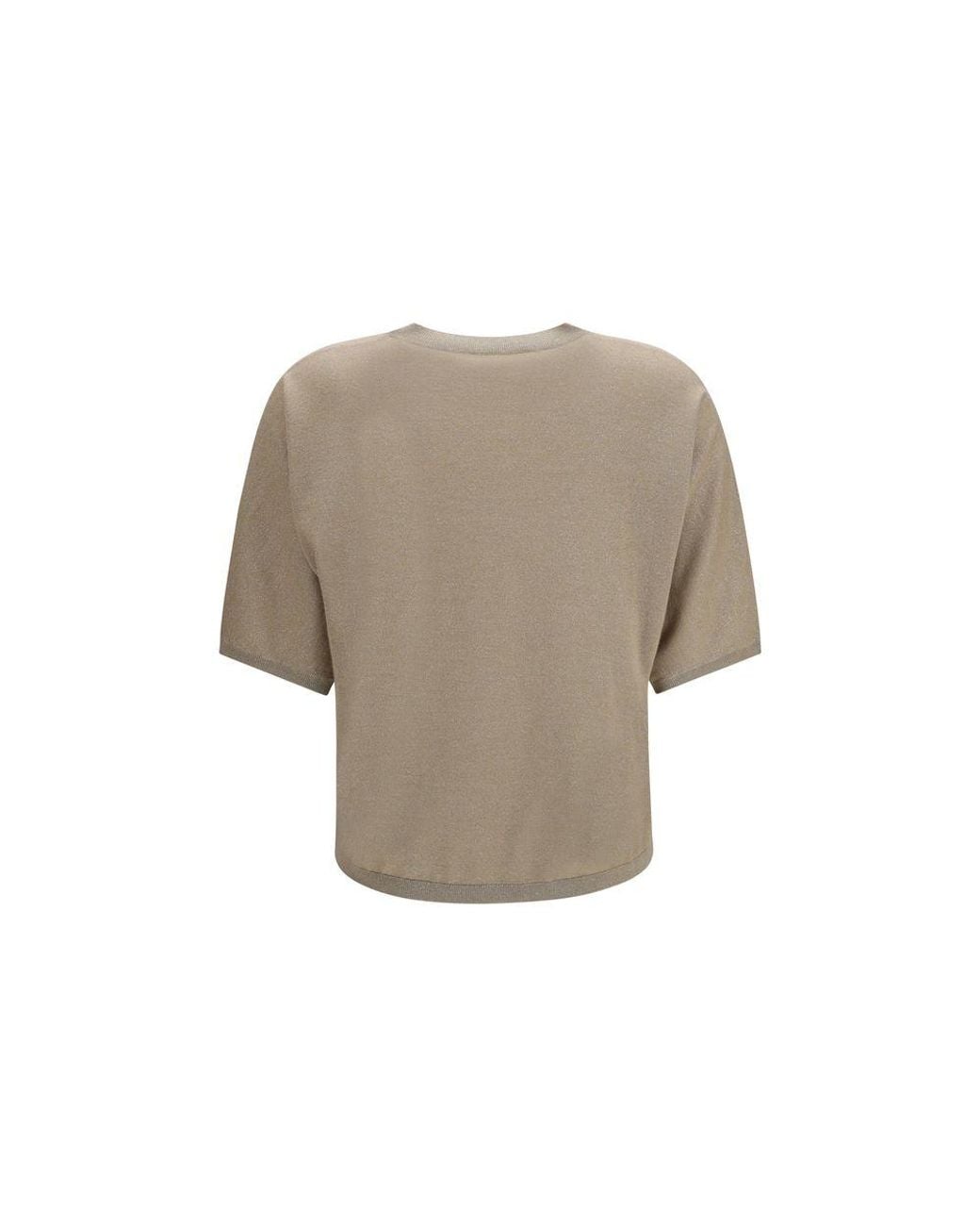 Brunello Cucinelli Natural Beige Cashmere T