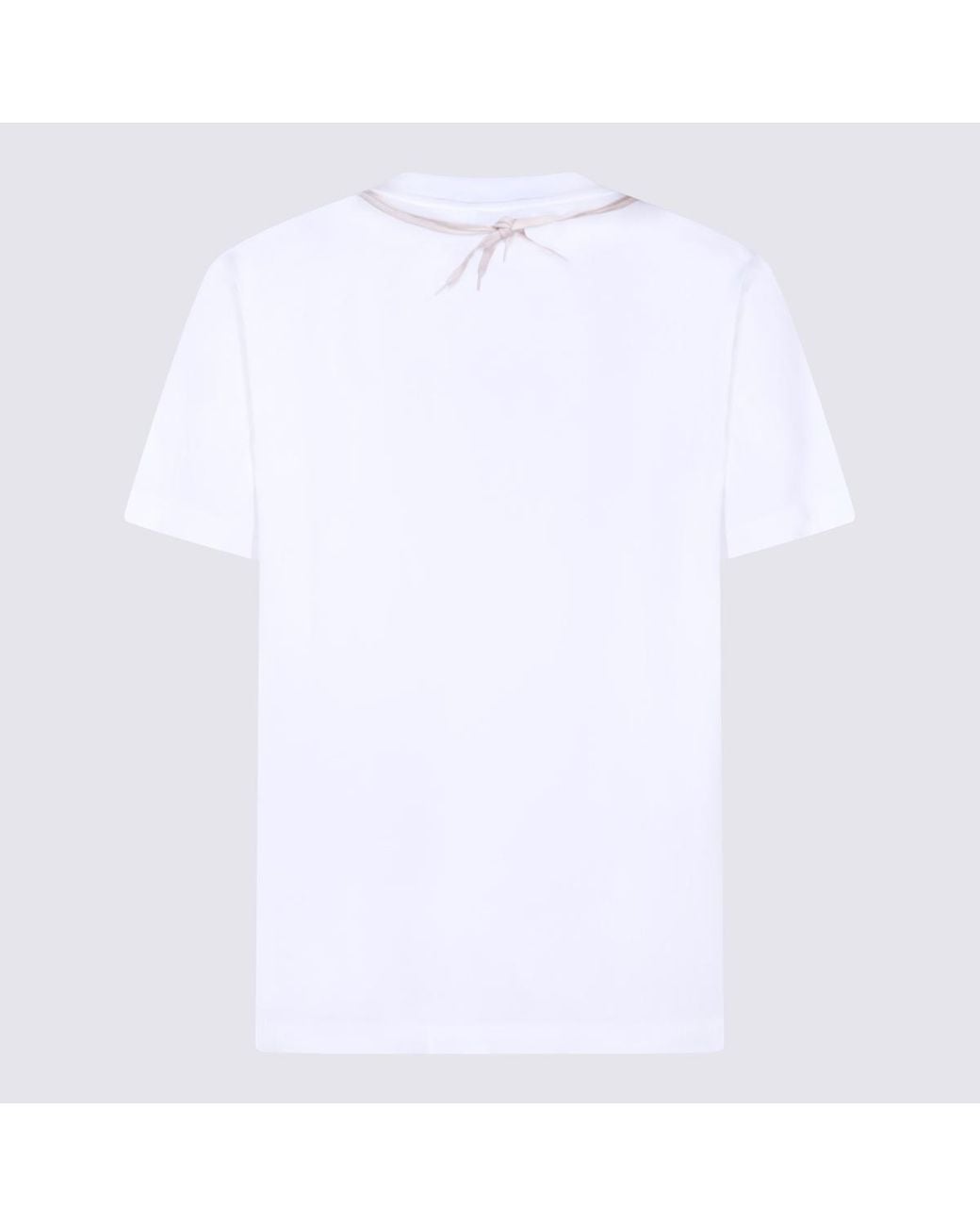 Moschino White T-Shirts And Polos _Co for men
