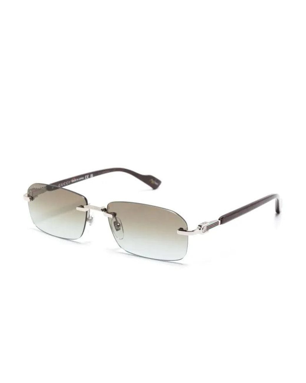 Gucci Multicolor Gucci Eyewear Gg1221S008 Rimless Metal Sunglasses for men