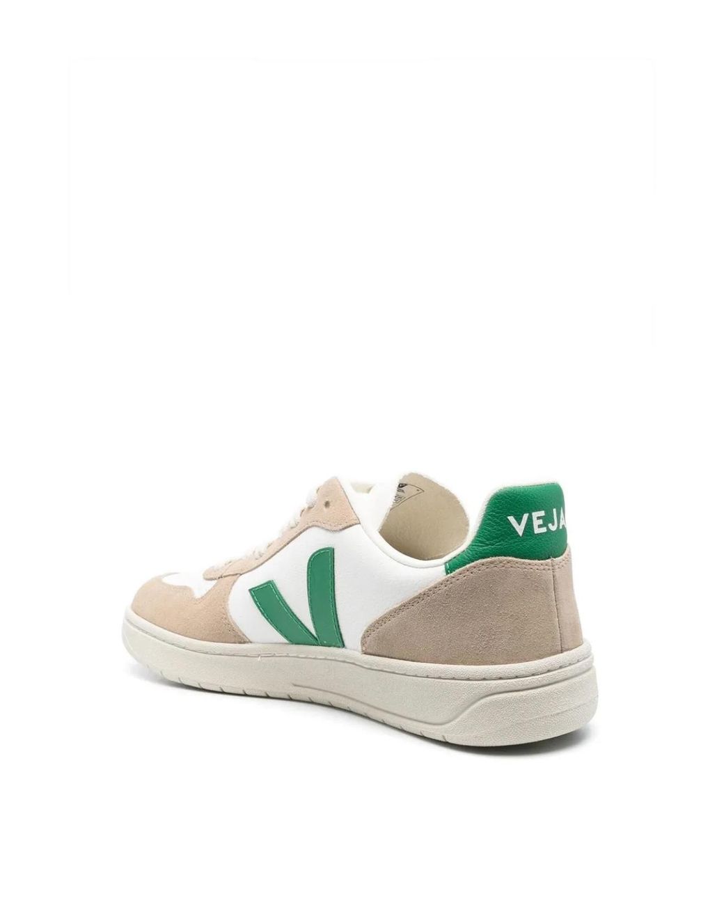 Veja White V-10 Chromefree Leather Sneakers Shoes