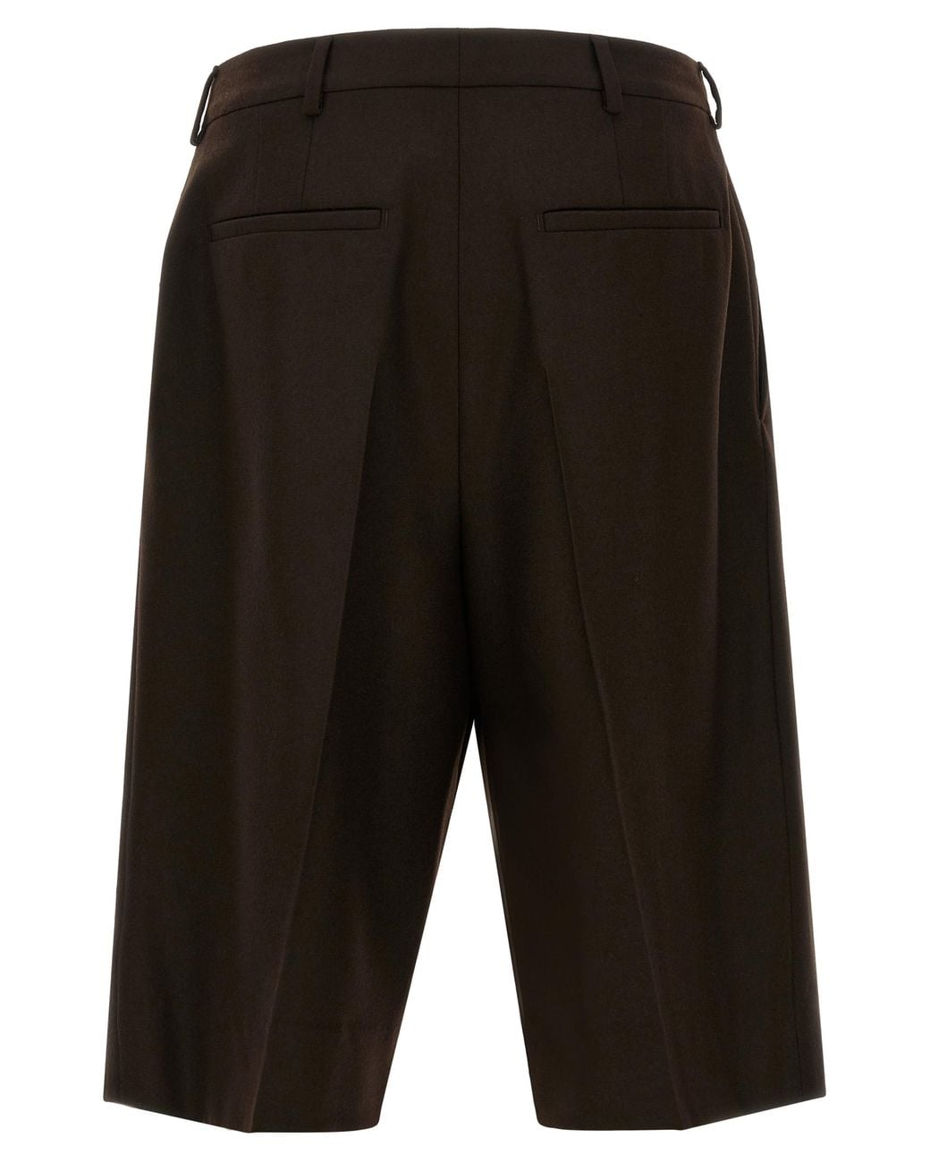 Saint Laurent Black Saint Laurent Wool Flannel Bermuda Shorts for men