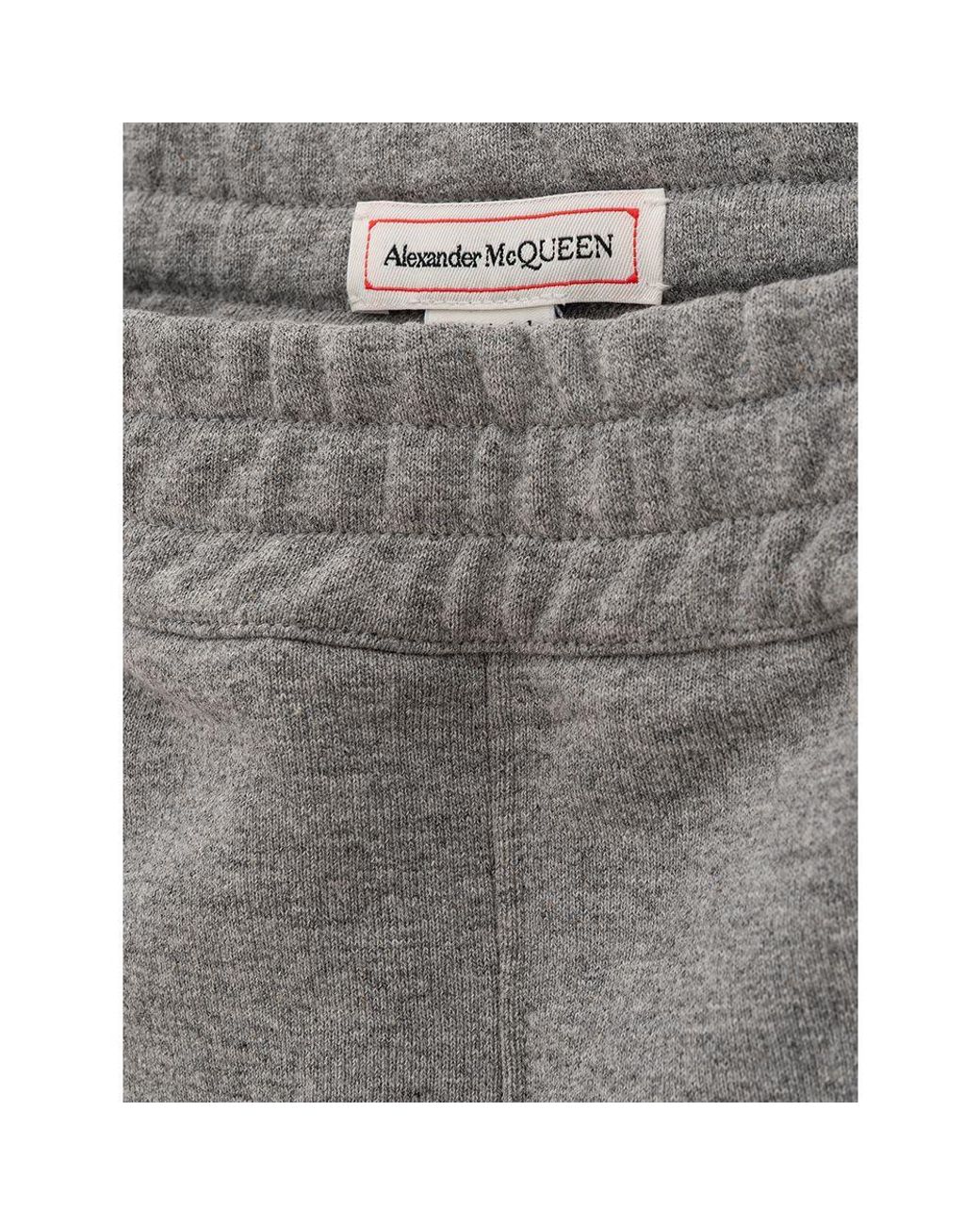 McQueen Gray Cotton Athletic Pants