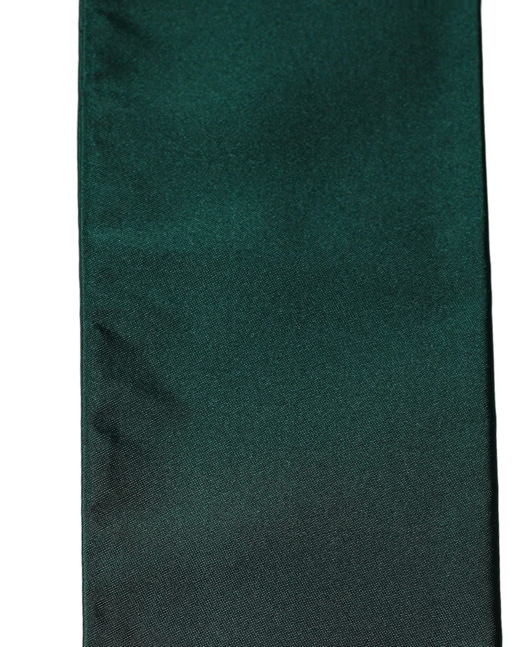 Dolce & Gabbana Green Satin Silk Fringed Lace Stole And Accessory for men
