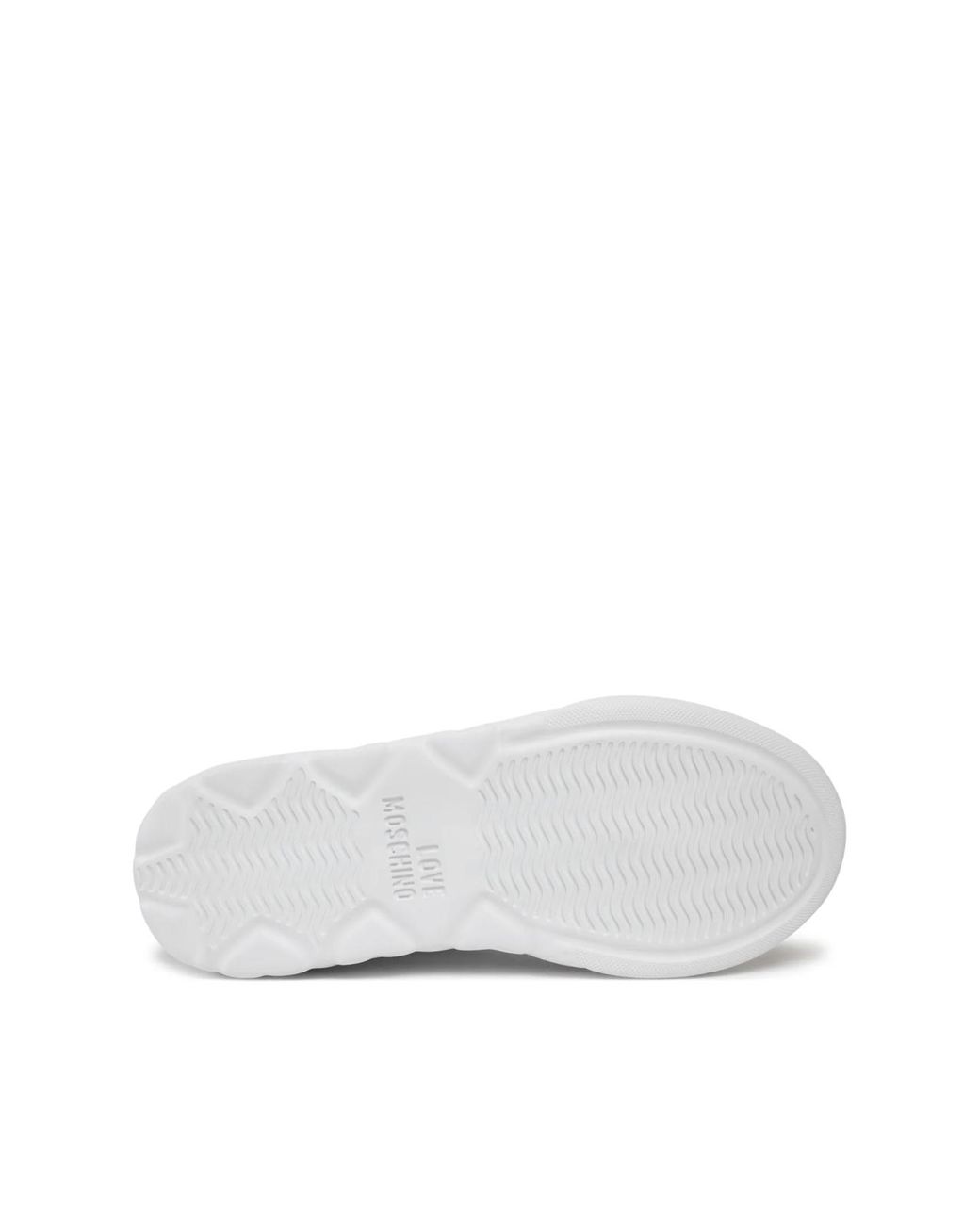 Moschino White Heart 45 Logo Sneakers Shoes