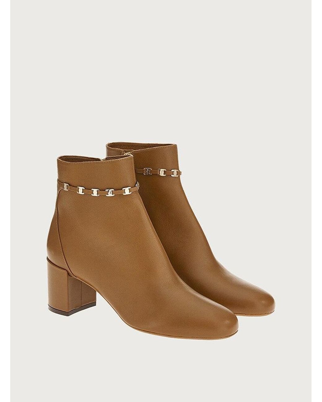 Ferragamo Brown Bootie