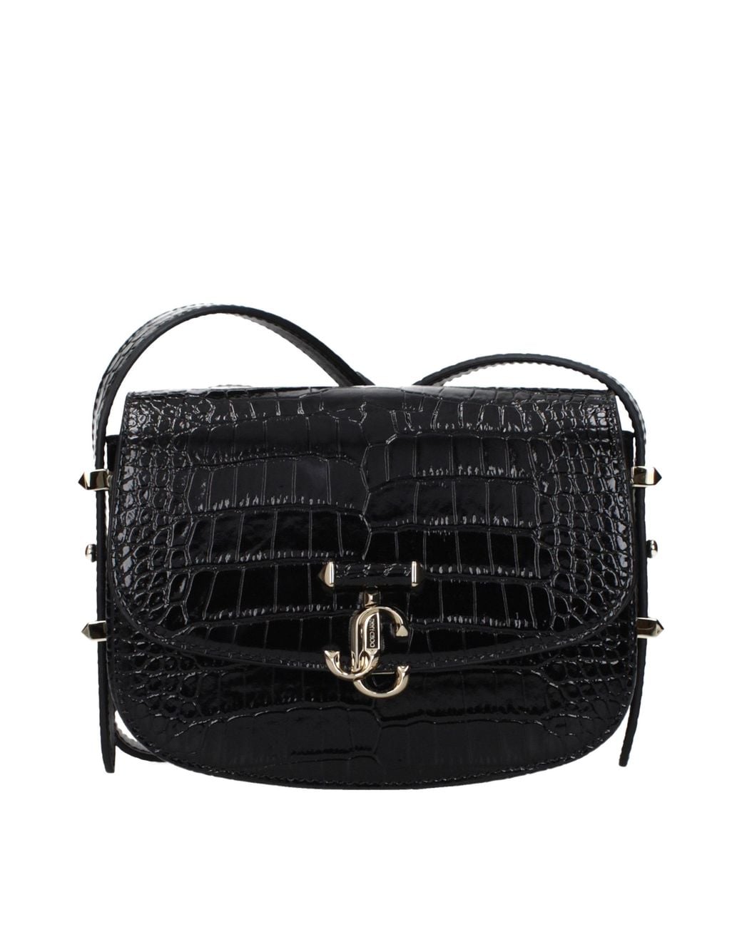 Jimmy Choo Black Leather Crossbody Bags